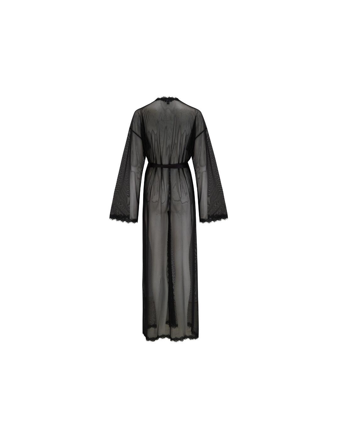Pour Moi For Your Eyes Only Mesh And Lace Maxi Gown Sheer Nightwear 23178 - Picture 16 of 18