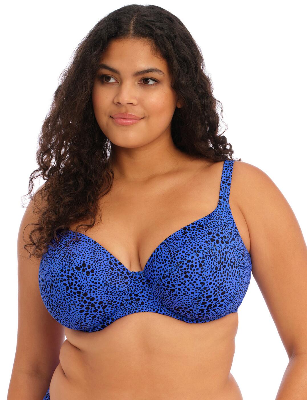 Elomi Pebble Cove Bikini Top Plunge Underwired Non Padded Womens Swimwear 801102 - Picture 8 of 13
