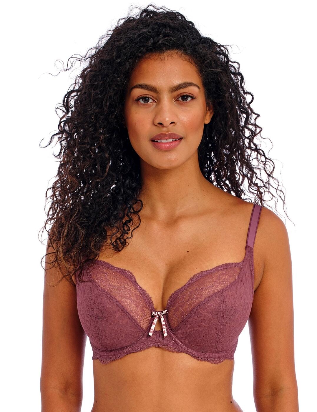 Freya Fancies Bra Plunge Underwired Non-Padded Women Elegant Lace Bras 1011 - Picture 14 of 34