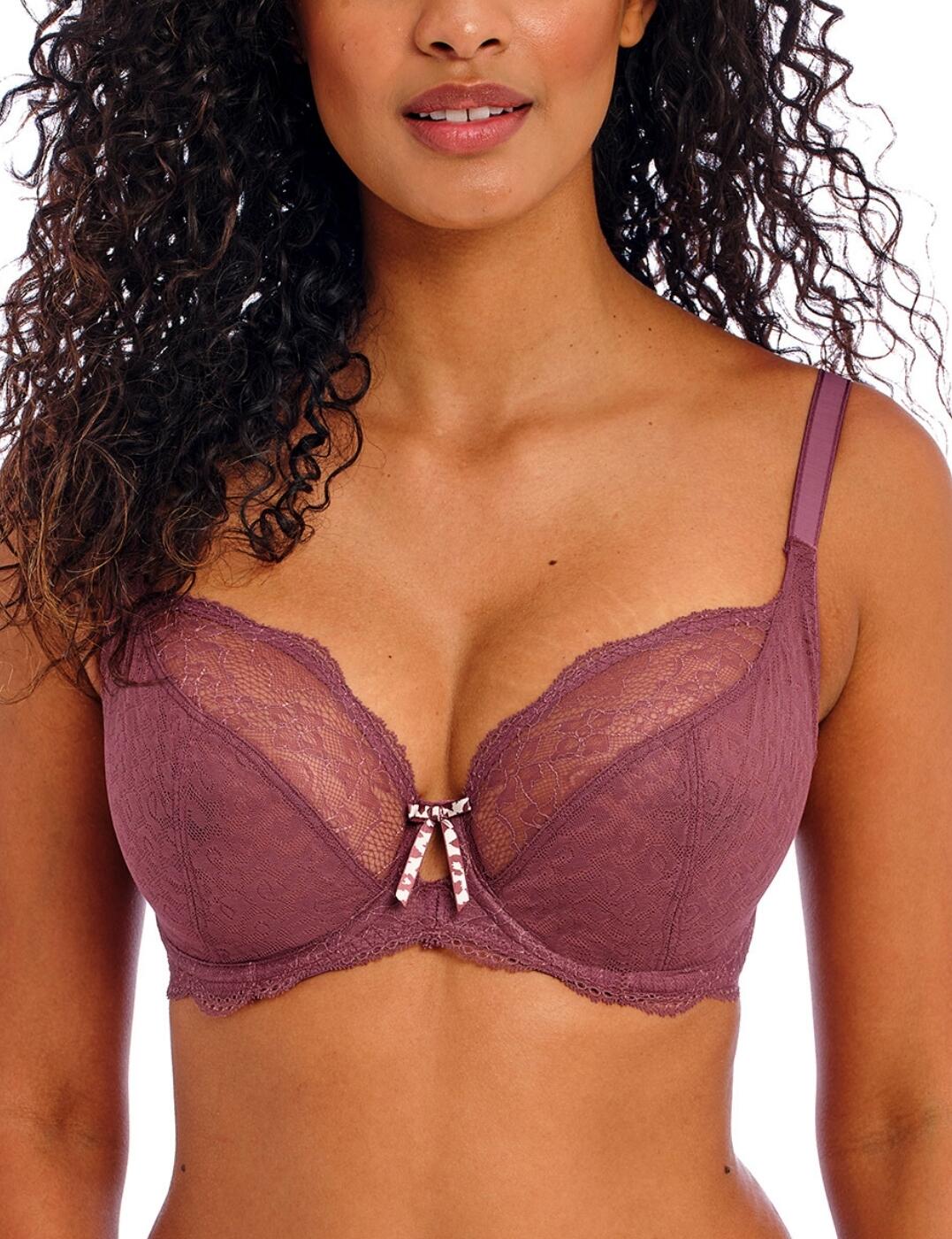 Freya Fancies Bra Plunge Underwired Non-Padded Women Elegant Lace Bras 1011 - Picture 17 of 34