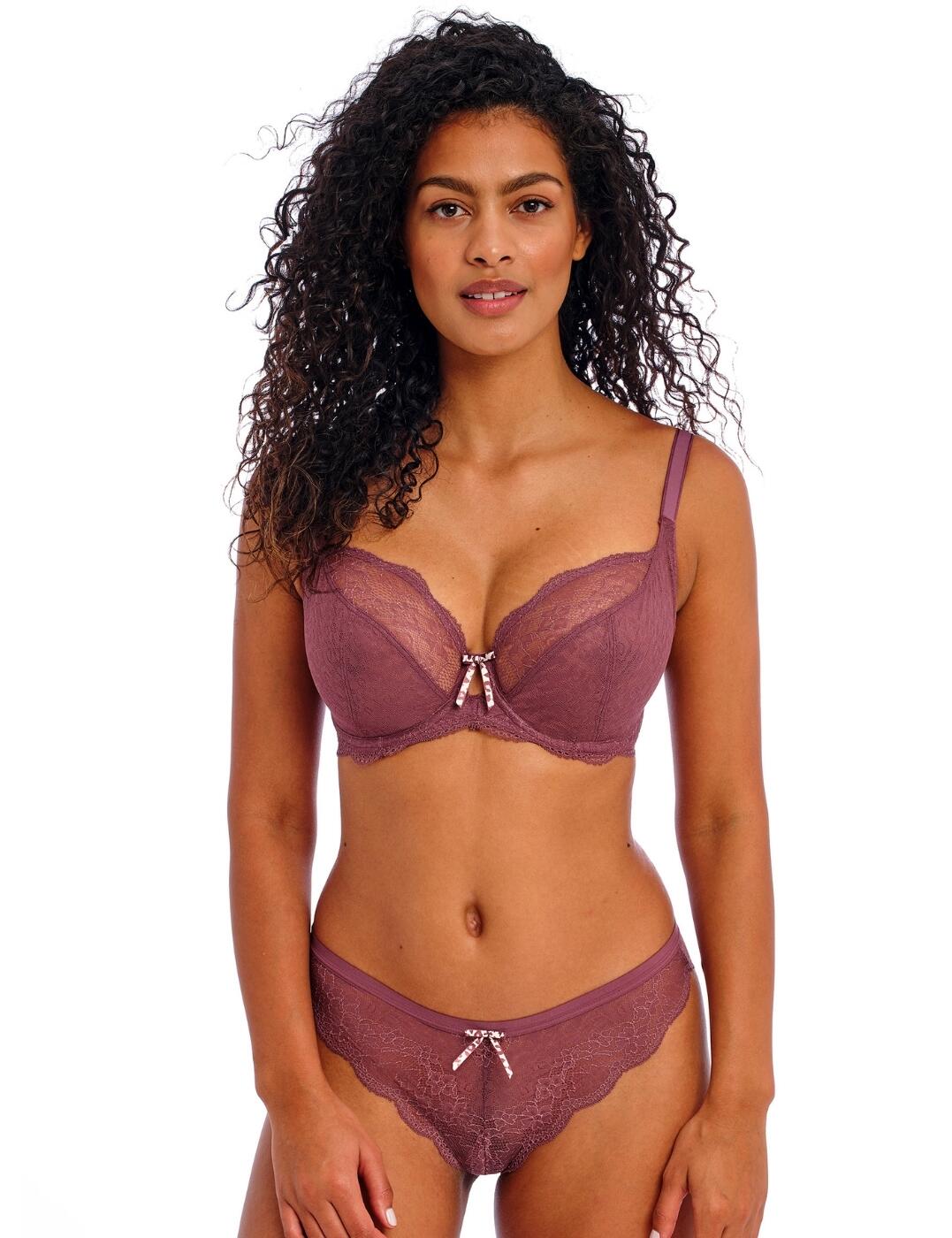 Freya Fancies Bra Plunge Underwired Non-Padded Women Elegant Lace Bras 1011 - Picture 18 of 34