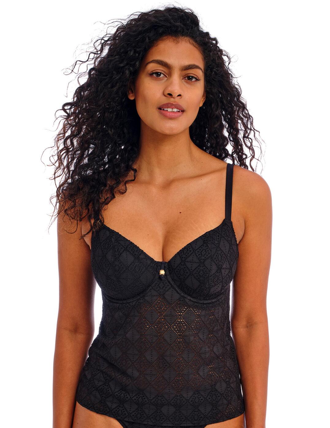 Freya Nomad Nights Tankini Top Plunging Underwired Womens Swimwear 205456 - Picture 10 of 32