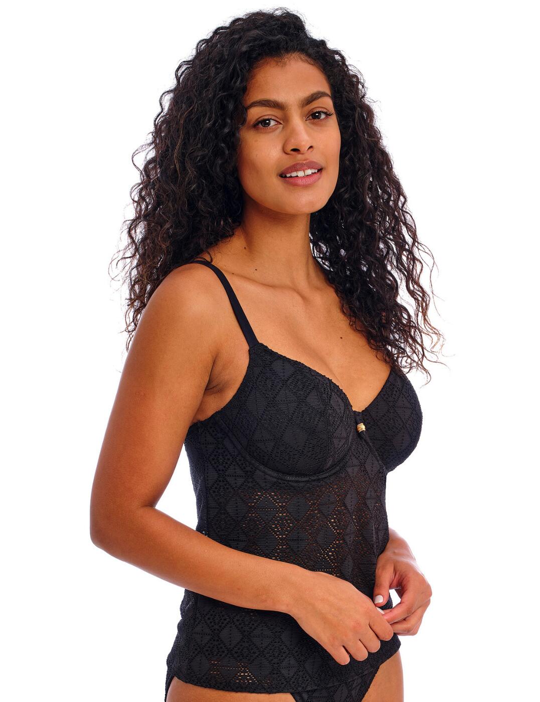 Freya Nomad Nights Tankini Top Plunging Underwired Womens Swimwear 205456 - Picture 12 of 32