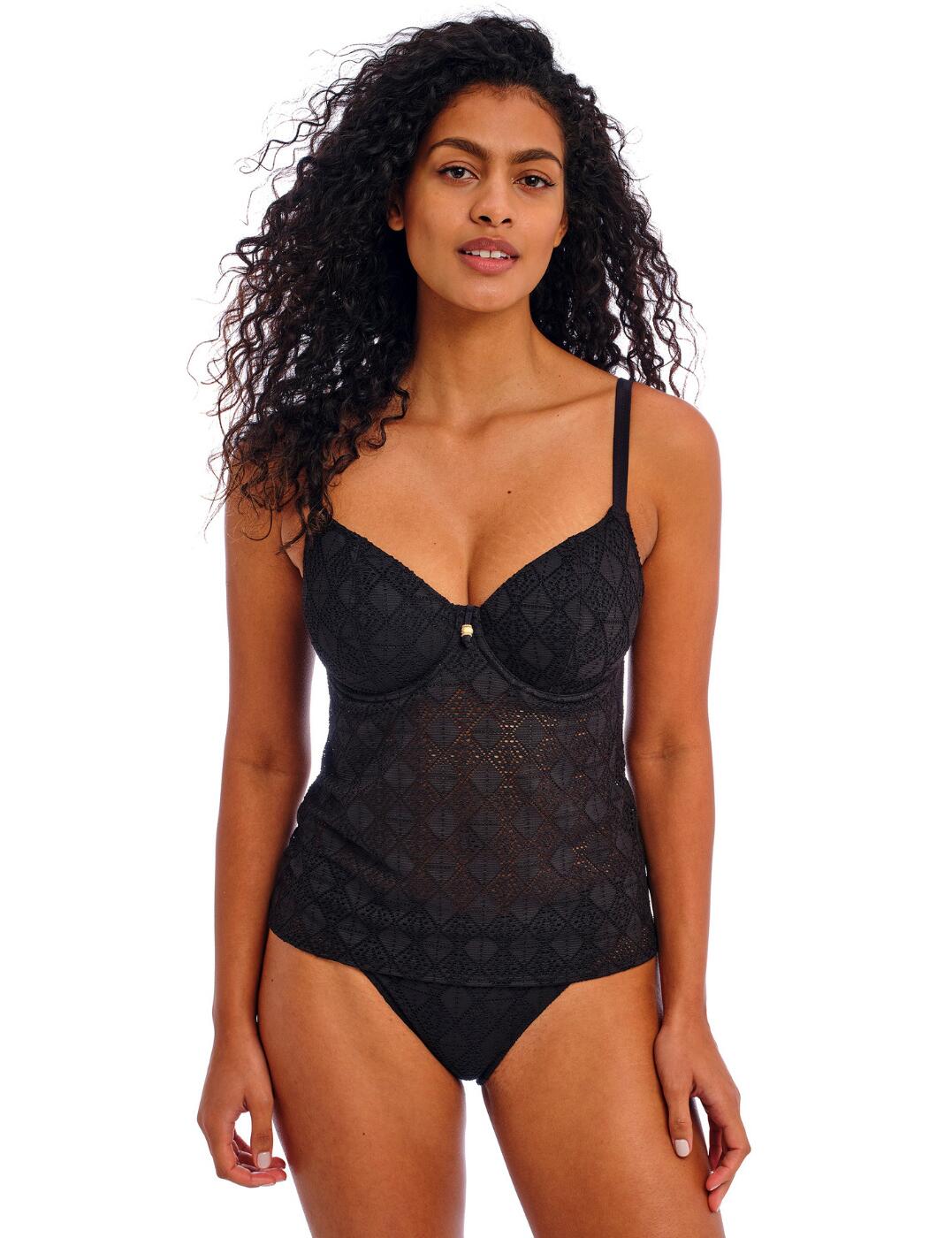 Freya Nomad Nights Tankini Top Plunging Underwired Womens Swimwear 205456 - Picture 15 of 32