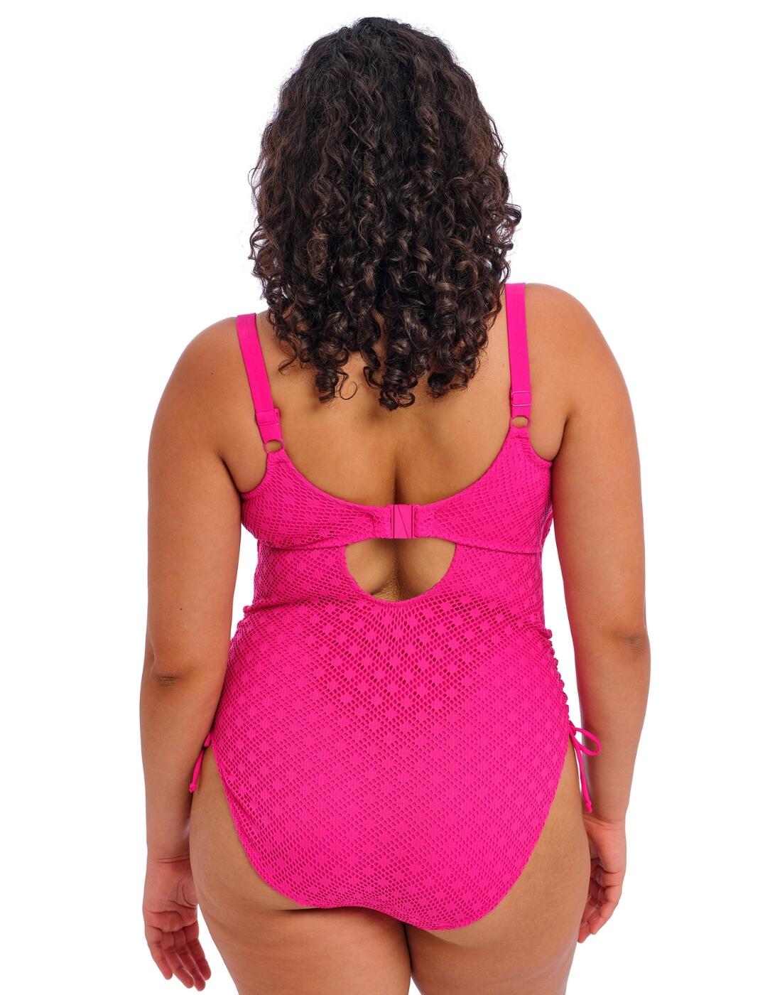 Elomi Bazaruto Swimsuit Wireless Plunging Womens Full Fugure Swimwear 800643 - Picture 9 of 24