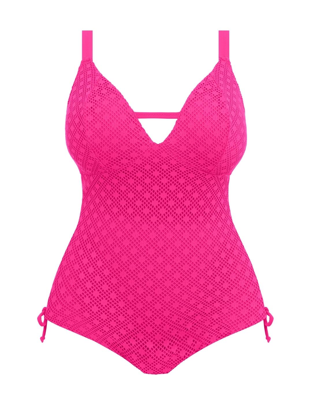 Elomi Bazaruto Swimsuit Wireless Plunging Womens Full Fugure Swimwear 800643 - Picture 11 of 24