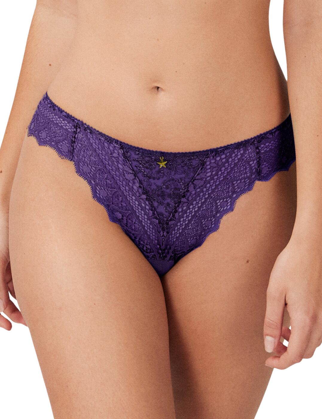 Empreinte Cassiopee Thong Lace Semi Sheer Low Rise Womens Luxury Lingerie 01151 - Picture 10 of 27