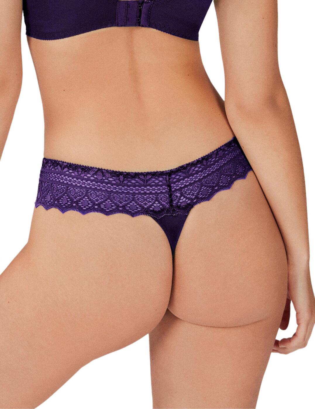 Empreinte Cassiopee Thong Lace Semi Sheer Low Rise Womens Luxury Lingerie 01151 - Picture 11 of 27