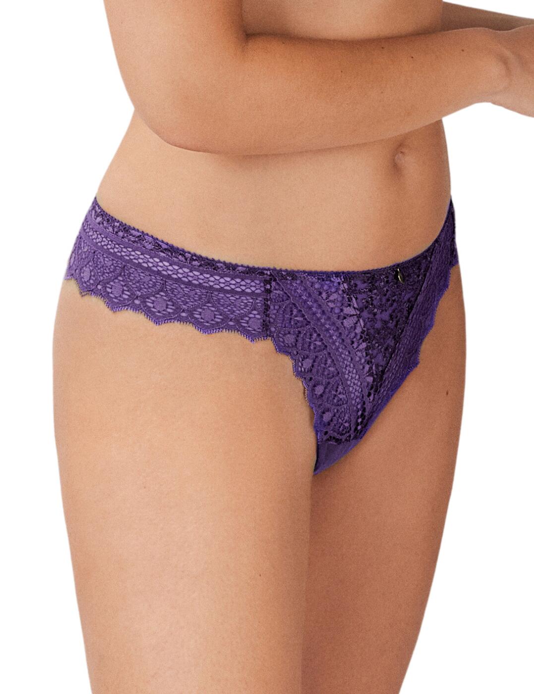 Empreinte Cassiopee Thong Lace Semi Sheer Low Rise Womens Luxury Lingerie 01151 - Picture 12 of 27