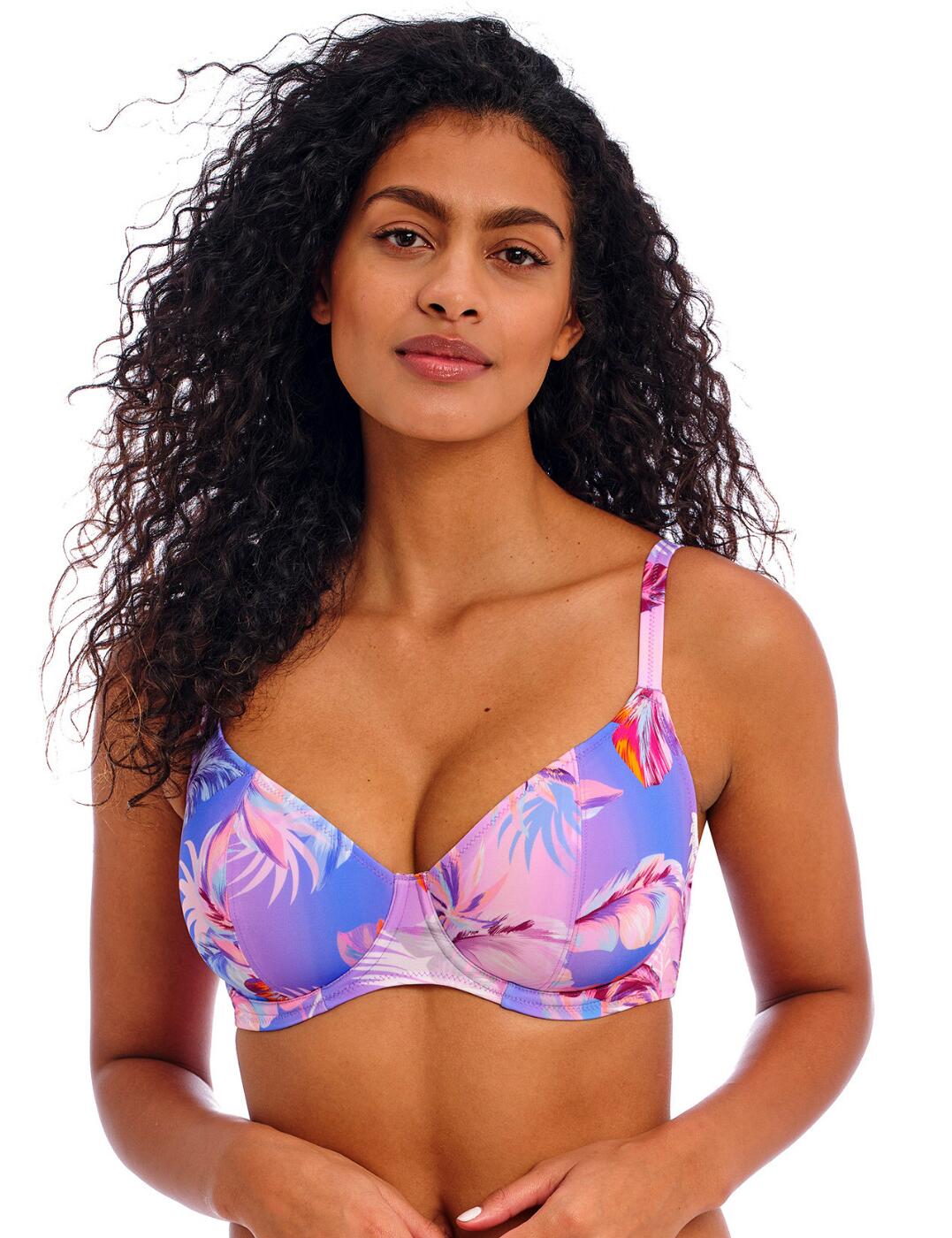 Freya Miami Sunset Bikini Top Plunge Non-Padded Underwired Womens Swim 204902 - Picture 2 of 13