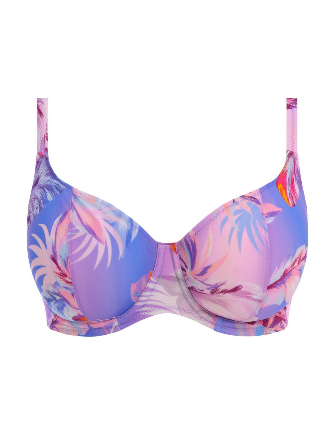 Freya Miami Sunset Bikini Top Plunge Non-Padded Underwired Womens Swim 204902 - Picture 4 of 13