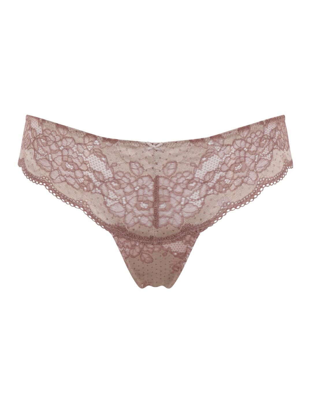 Panache Clara Thong No VPL Mid Rise Soft Lace Elegenat Womens Knickers 7259 - Picture 13 of 23