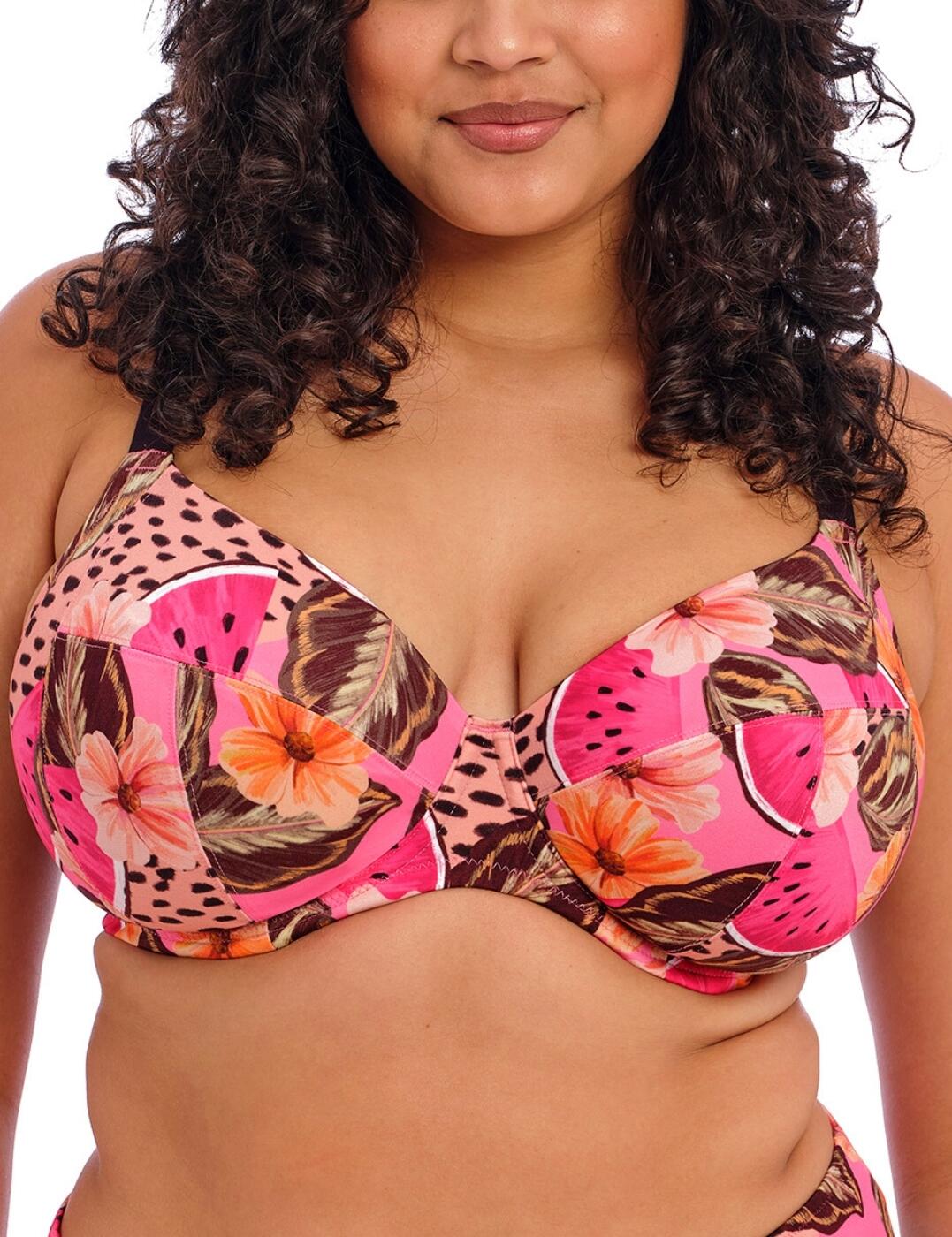 Elomi Cabana Nights Bikini Top Plunge Swim Underwired Womens Swimwear 801602 - Picture 52 of 54
