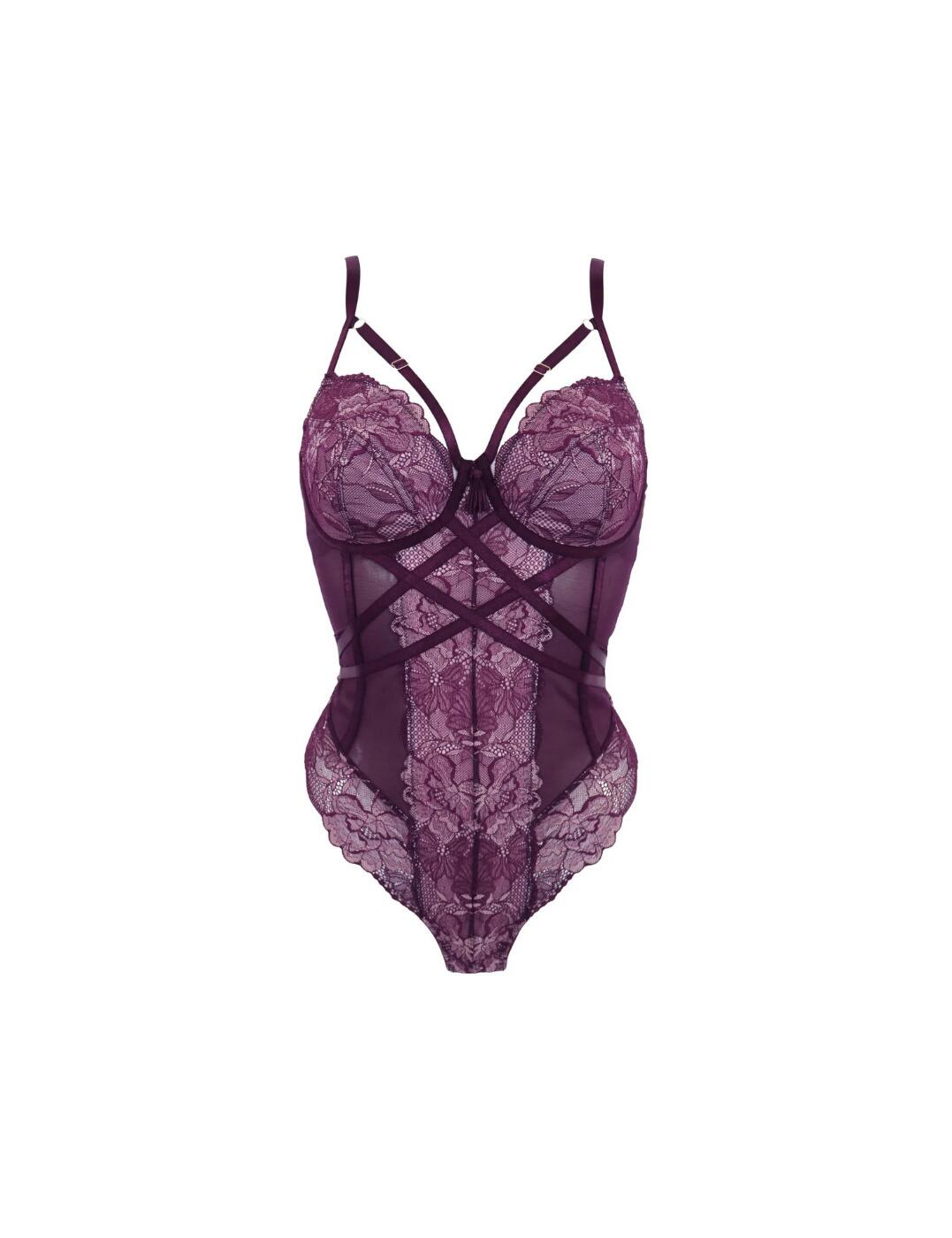 Pour Moi After Hours Bodysuit Underwired Womens Seductive Lace Lingerie 27505 - Picture 17 of 20