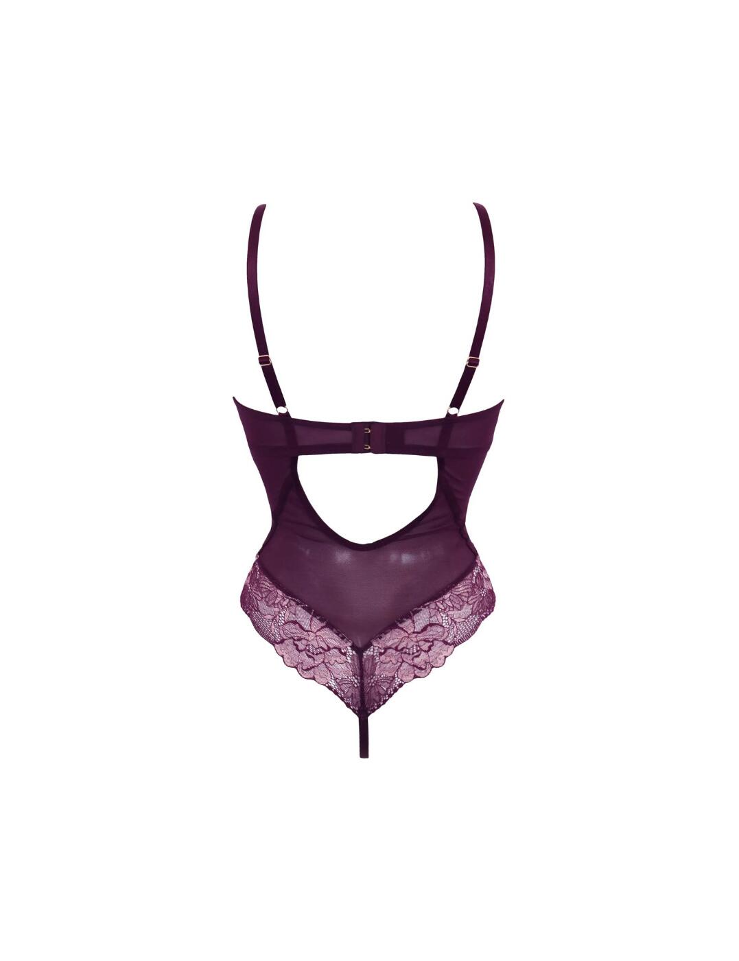 Pour Moi After Hours Bodysuit Underwired Womens Seductive Lace Lingerie 27505 - Picture 18 of 20