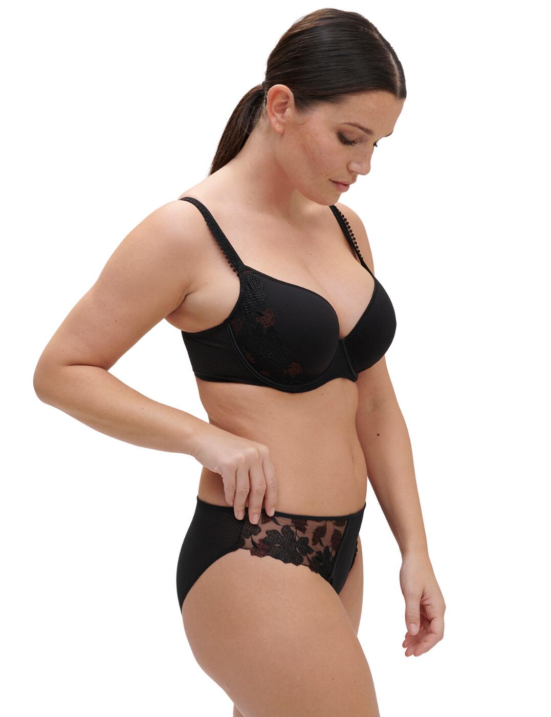 Simone Perele Dahlia Brief Mid Rise Embroidered Womens Luxury Lingerie 14V720 - Picture 14 of 14