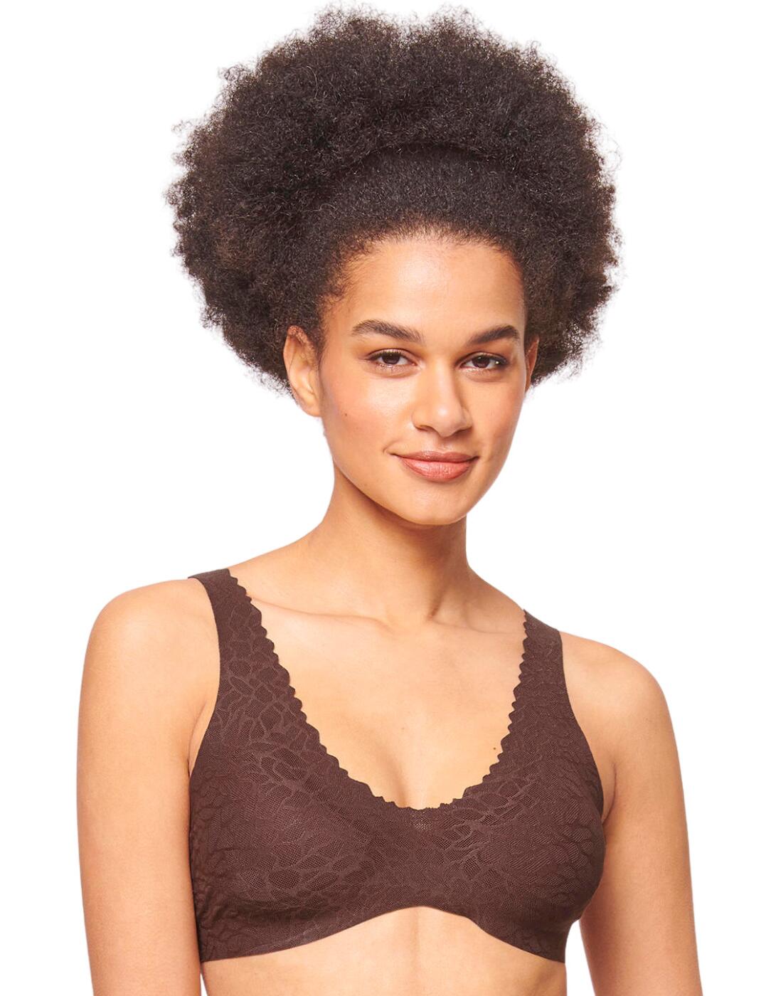 Sloggi Zero Feel Lace 2.0 Bralette Comfortable Padded Womens Lingerie 10211241 - Picture 18 of 27