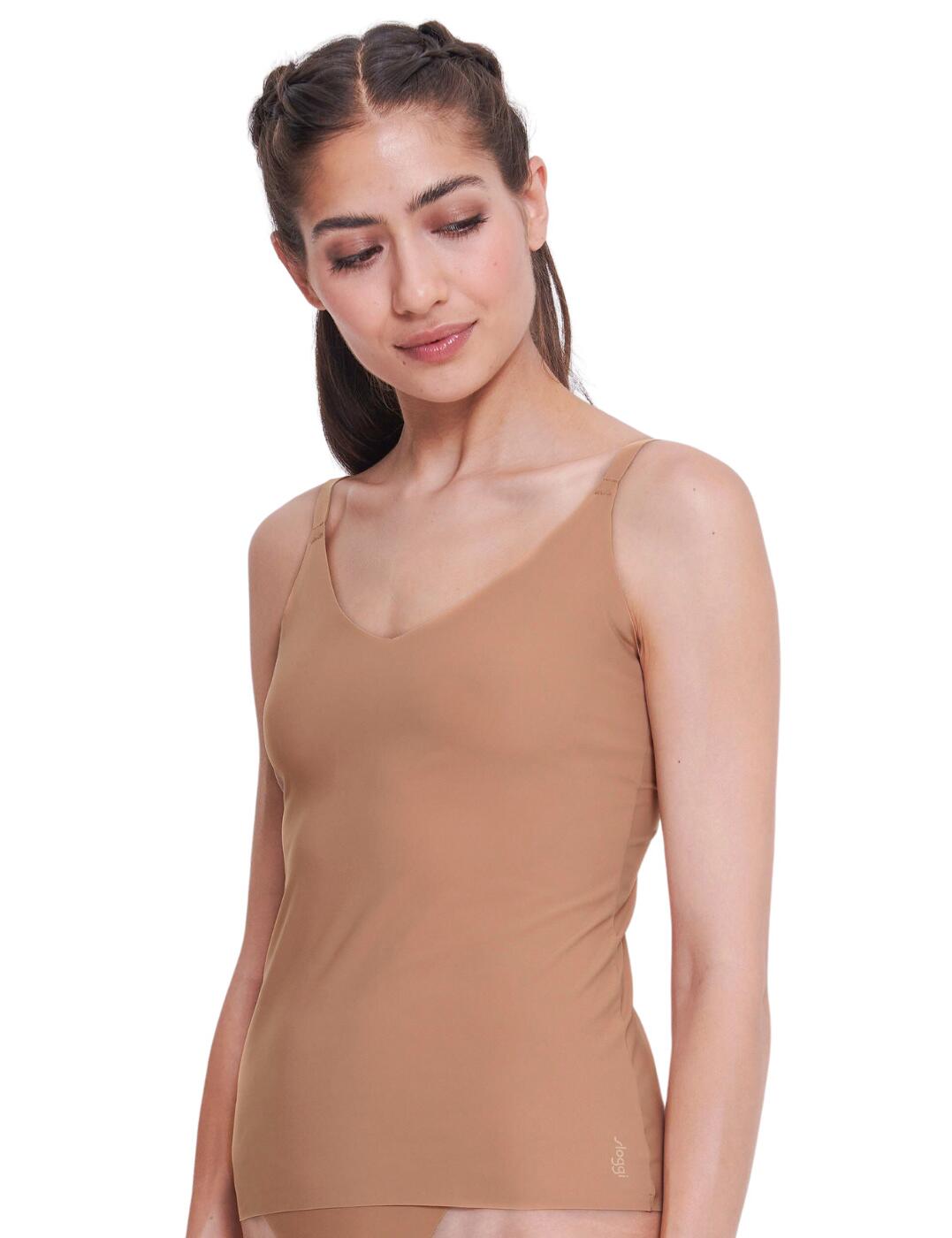 Sloggi Zero Feel Spaghetti Top Womens Smooth Lightweight Lingerie 10217755 - Picture 17 of 20