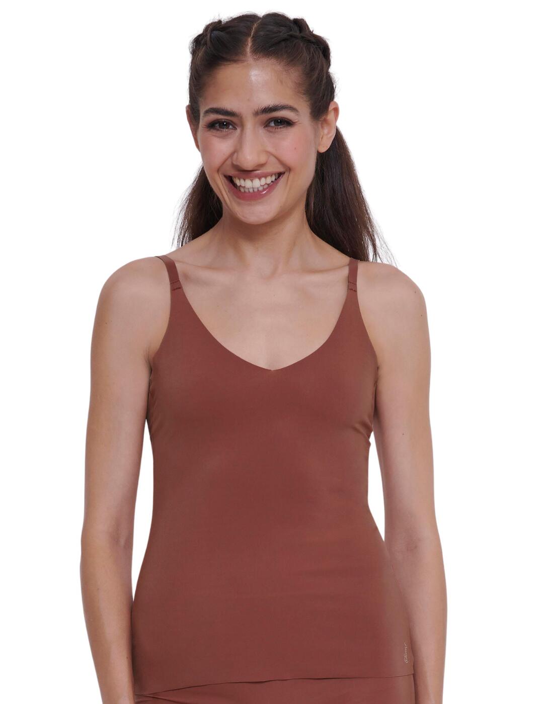 Sloggi Zero Feel Spaghetti Top Womens Smooth Lightweight Lingerie 10217755 - Picture 9 of 20