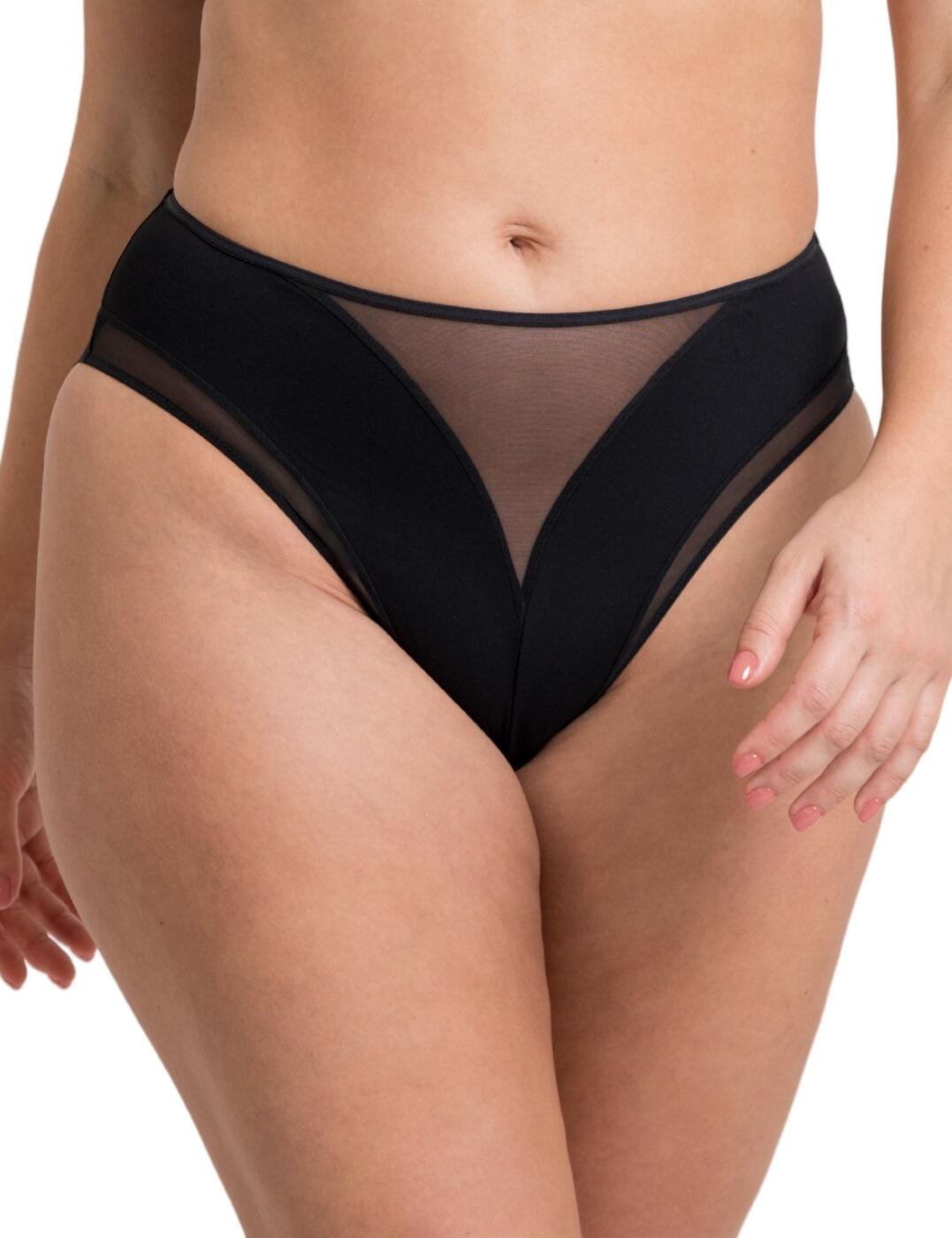 Scantilly by Curvy Kate Swerve Brief High Waist Womens Mesh Knickers ST040208 - Picture 28 of 36