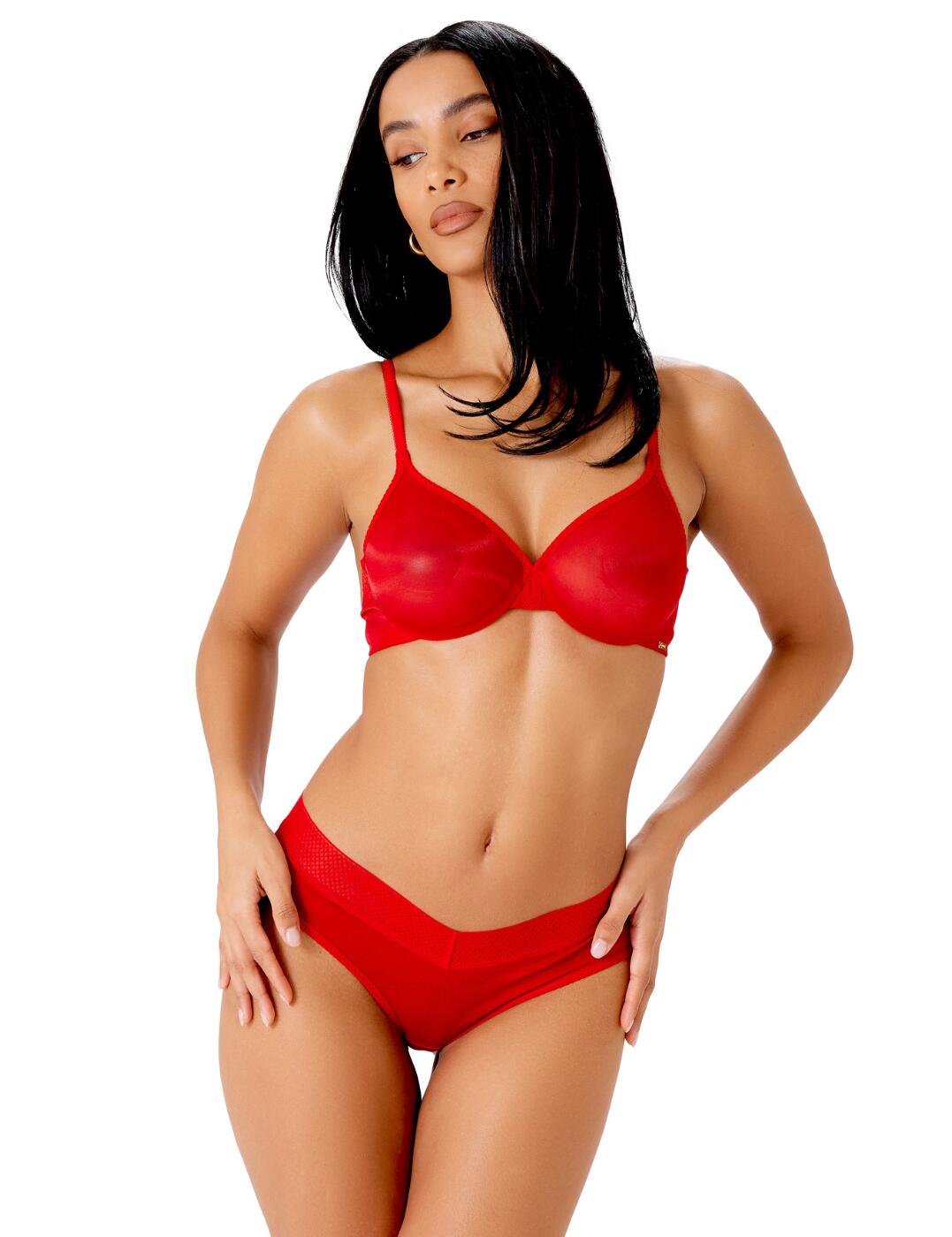 Gossard Glossies Cheeky Short Sexy Flattering Pretty Womens Briefs 6254 - Picture 7 of 23