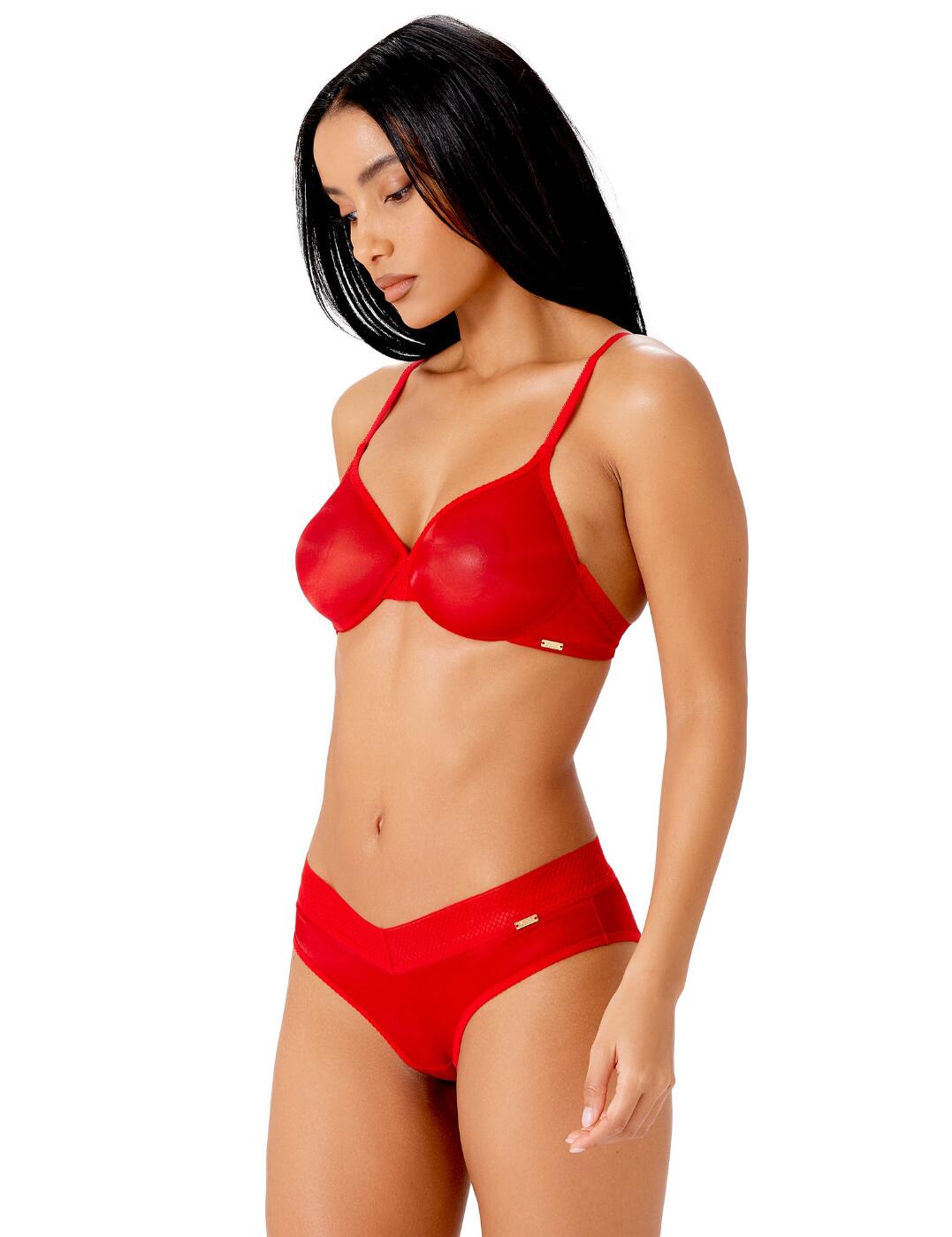 Gossard Glossies Cheeky Short Sexy Flattering Pretty Womens Briefs 6254 - Picture 9 of 23