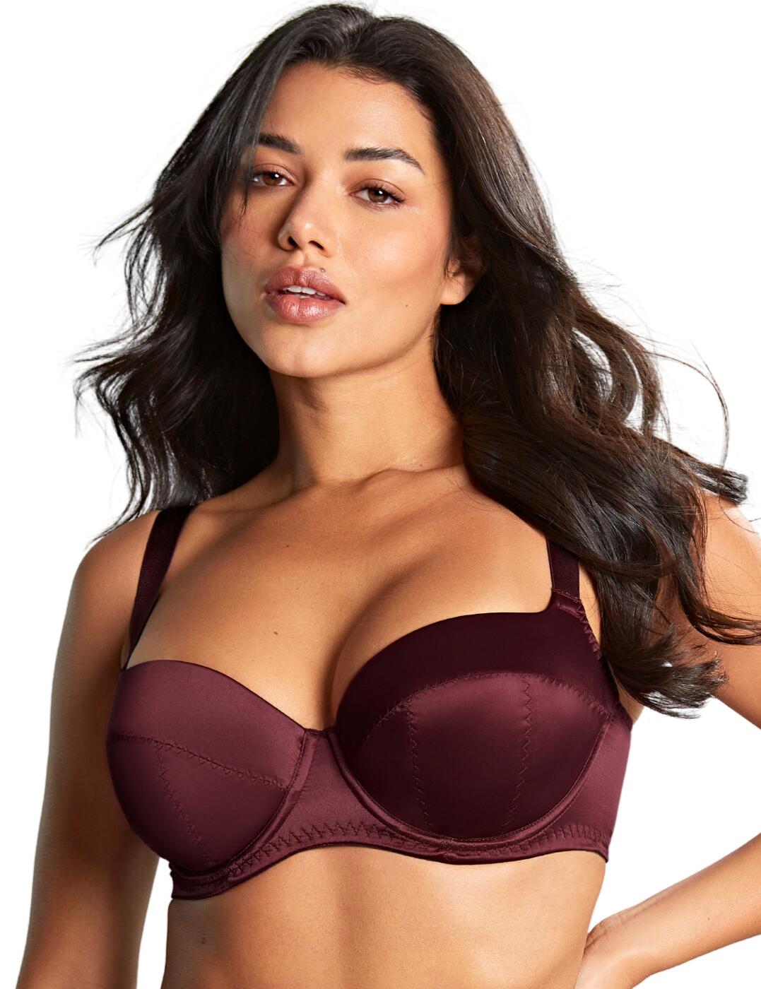 Panache Grace Balcony Bra Padded Underwired Satin Womens Lingerie 11071 Red - Picture 41 of 64