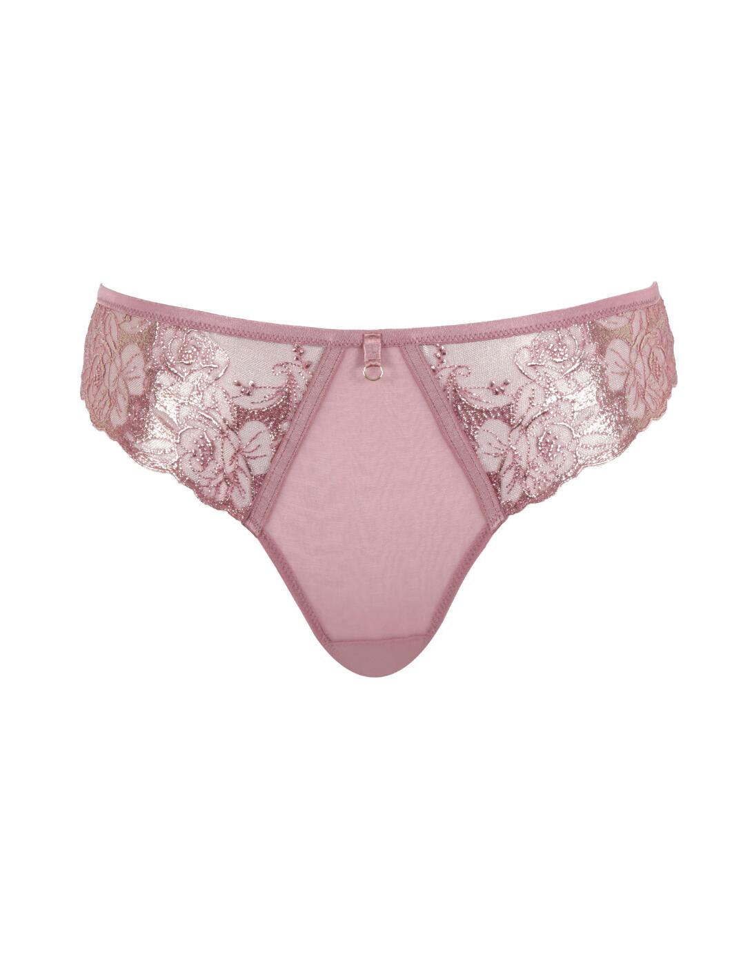 Tanga Panache Rosa tiro medio cómodo todos los días transparente para mujer bragas 10799 - Imagen 8 de 10