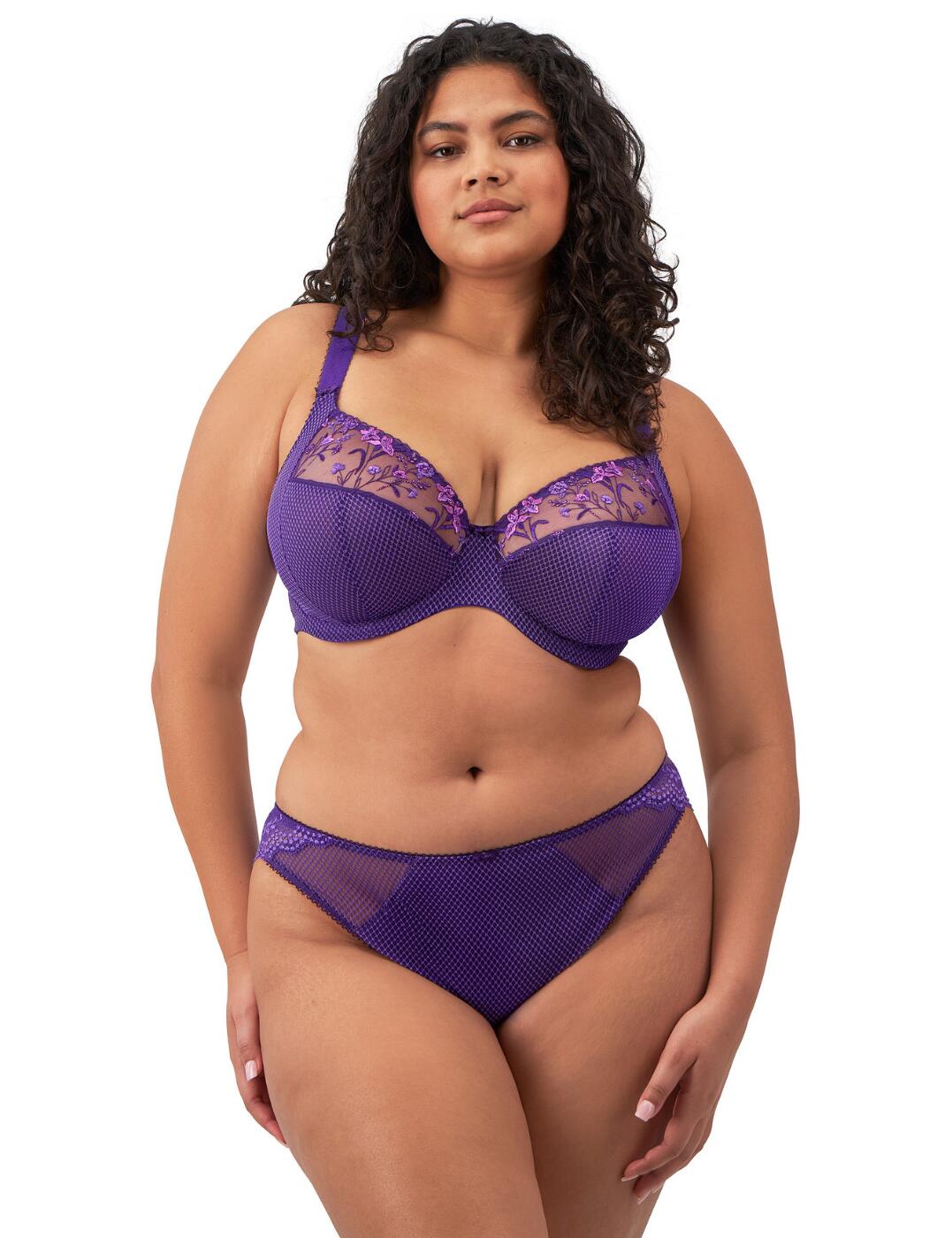 Elomi Charley Brief Brazilian Lace Knickers Womens Full Figure Lingerie 4385 - Picture 17 of 33