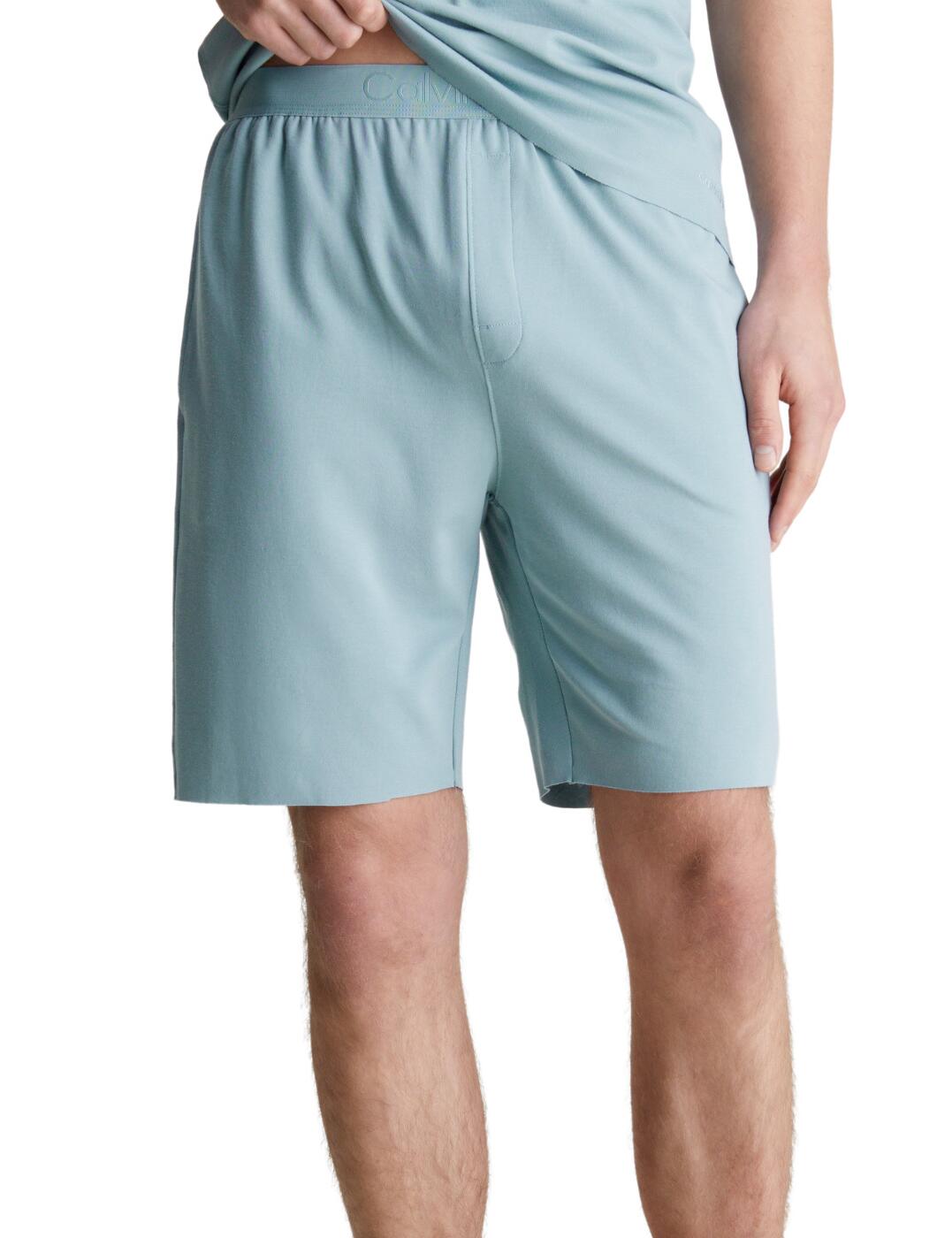 Calvin Klein Sleep Shorts Mens Designer Sleepwear Loungewear 000NM2605E Blue