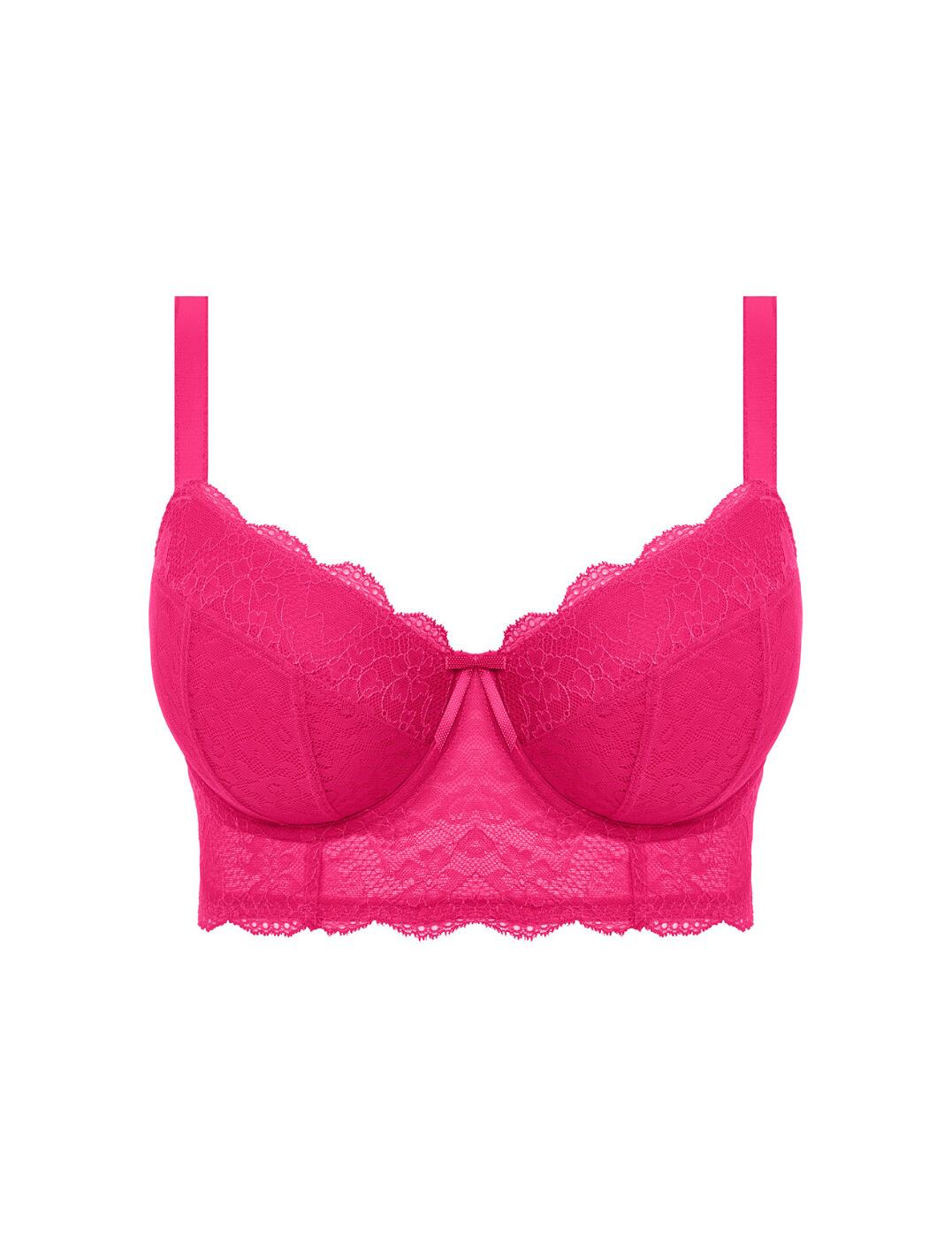 Sujetador Freya Fancies Longline con aros ligeramente acolchado sujetadores de encaje para mujer 1014 - Imagen 8 de 18