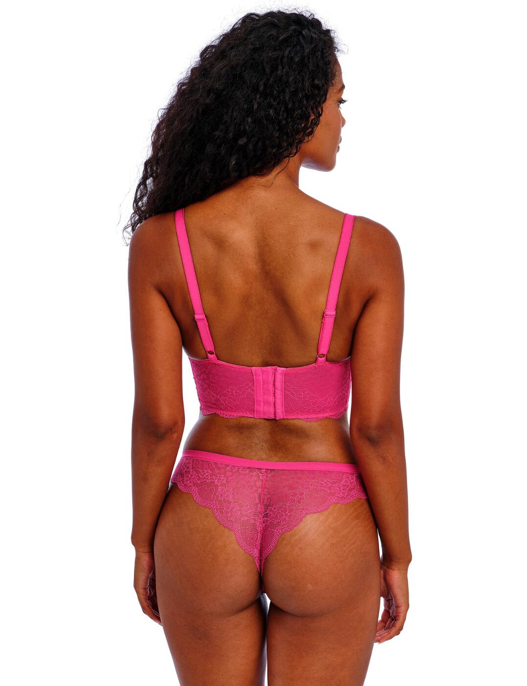 Sujetador Freya Fancies Longline con aros ligeramente acolchado sujetadores de encaje para mujer 1014 - Imagen 11 de 18