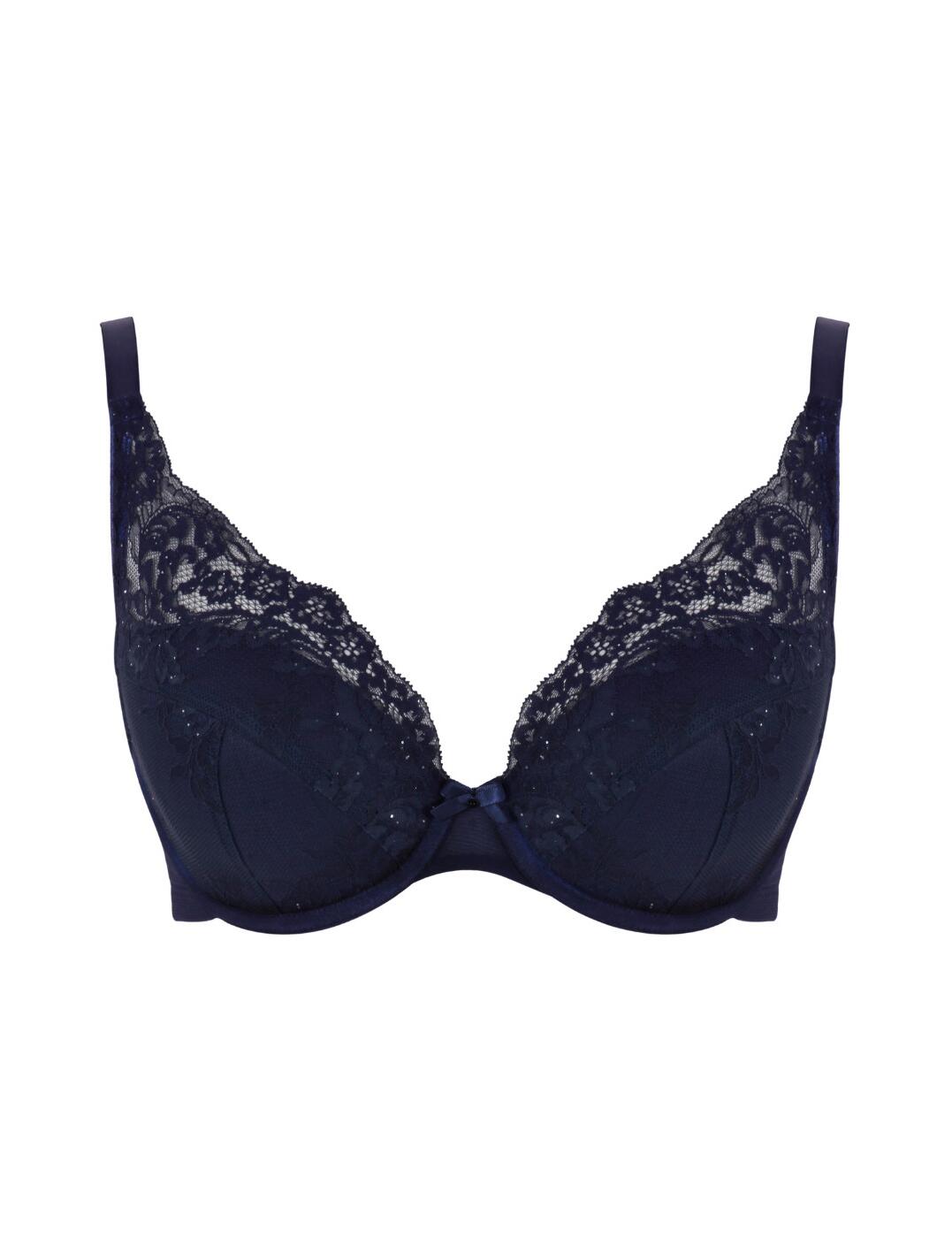 Panache Ana Bra Plunge High Apex Padded Underwired Lace Womens Lingerie 9397 - Picture 5 of 16
