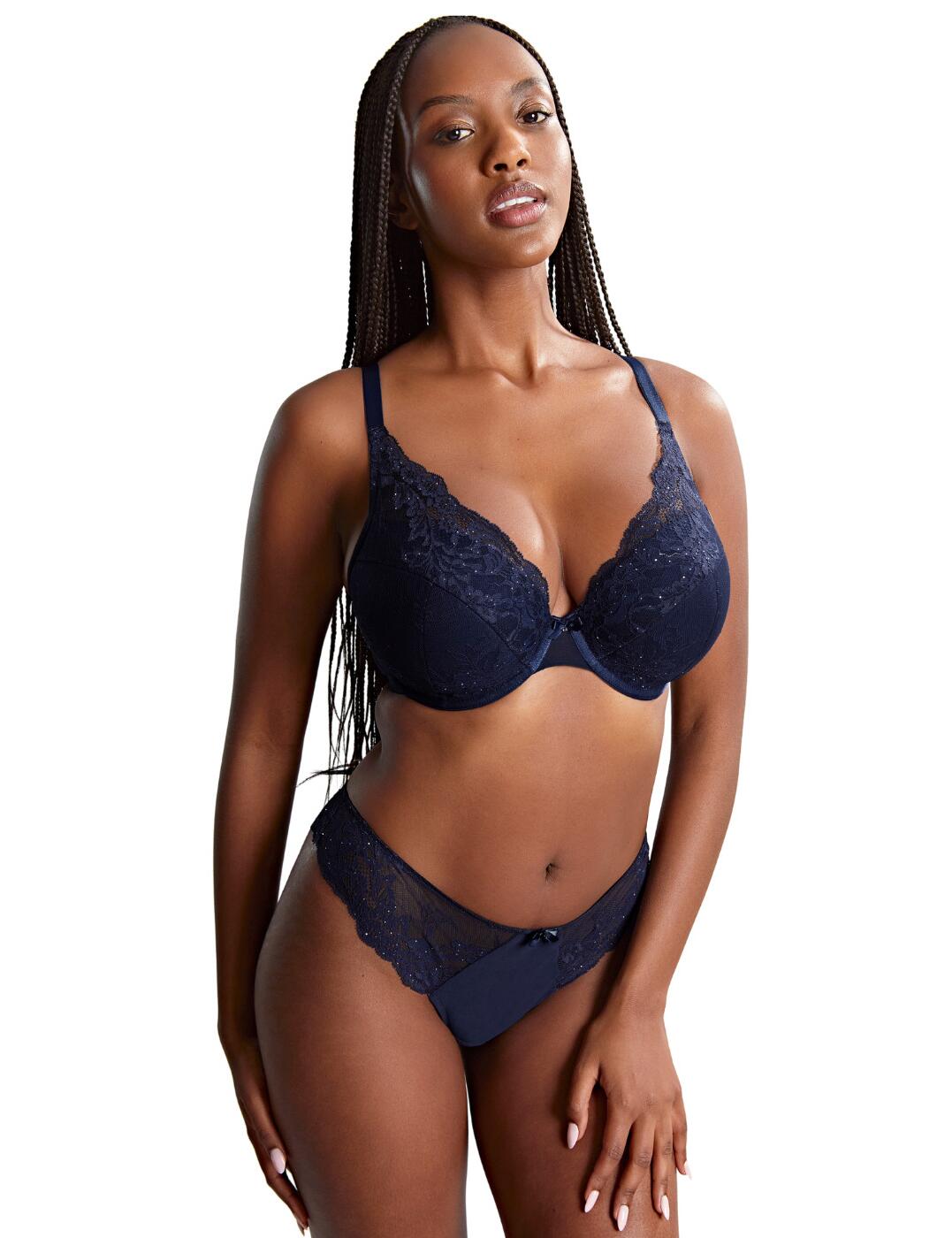 Panache Ana Bra Plunge High Apex Padded Underwired Lace Womens Lingerie 9397 - Picture 10 of 16