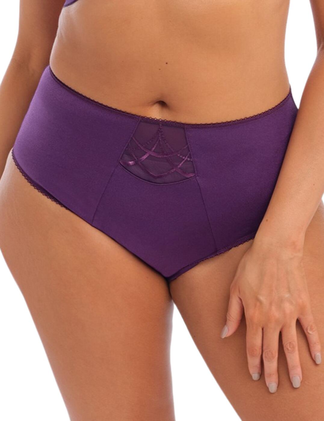 Elomi Cate Brief High Waisted Full Knickers Womens Full Figure Lingerie 4036