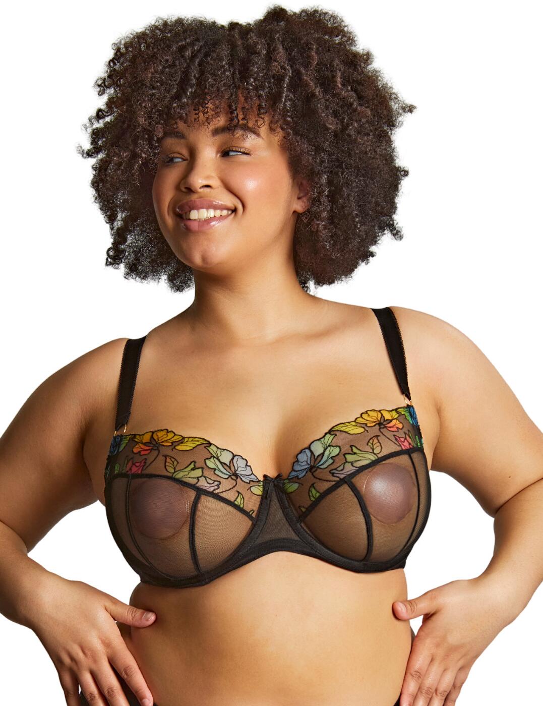 Sculptresse by Panache Eden Bra Balcony Underwired Non-Padded Curvy Sheer 10911A - Picture 13 of 54
