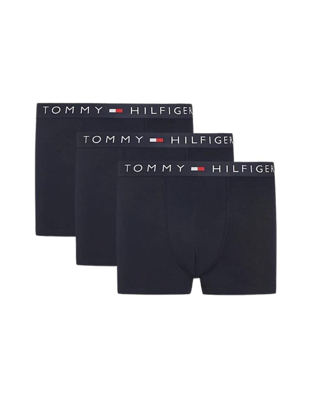 Tommy Hilfiger Mens Trunks 3 Pack Designer Classic Underwear UM0UM03180 - Picture 9 of 23