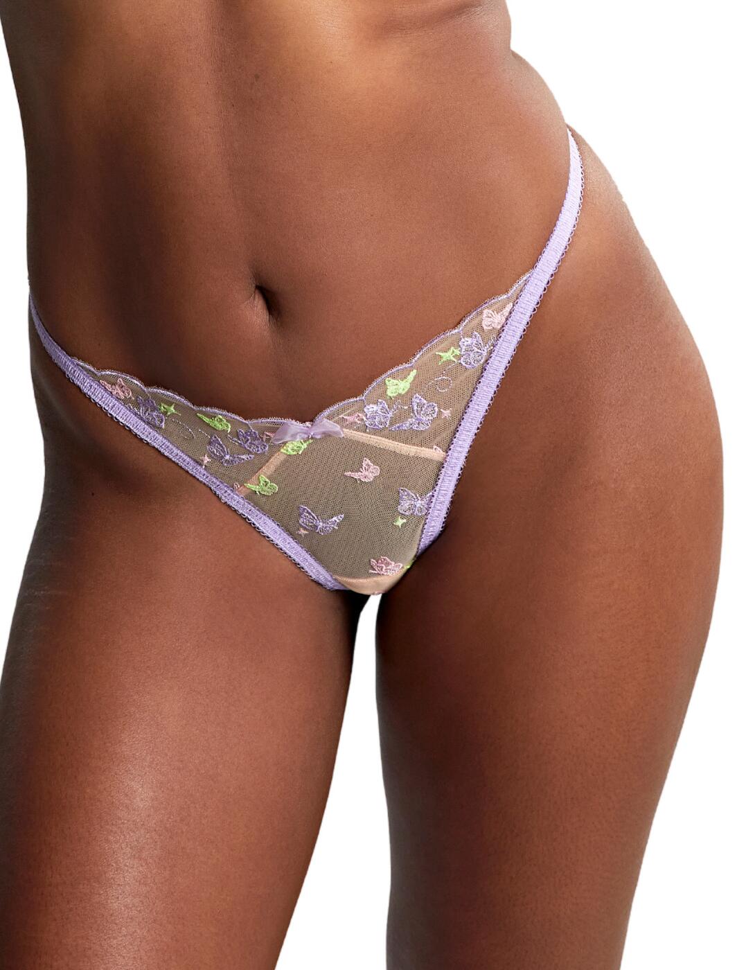 Panache Belle Thong Low Rise Womens Knickers Elegant Sheer Lingerie 10879A - Picture 55 of 63