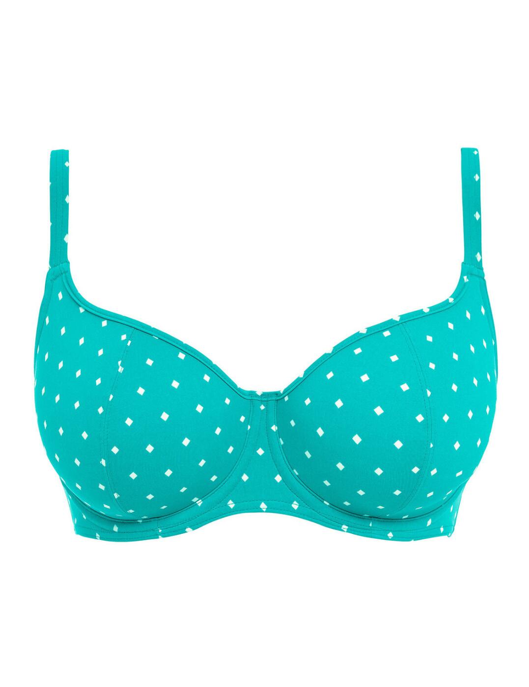 Freya Jewel Cove Bikini Top Underwired Sweetheart Neckline Womens Swimwear 7231 - Picture 12 of 47