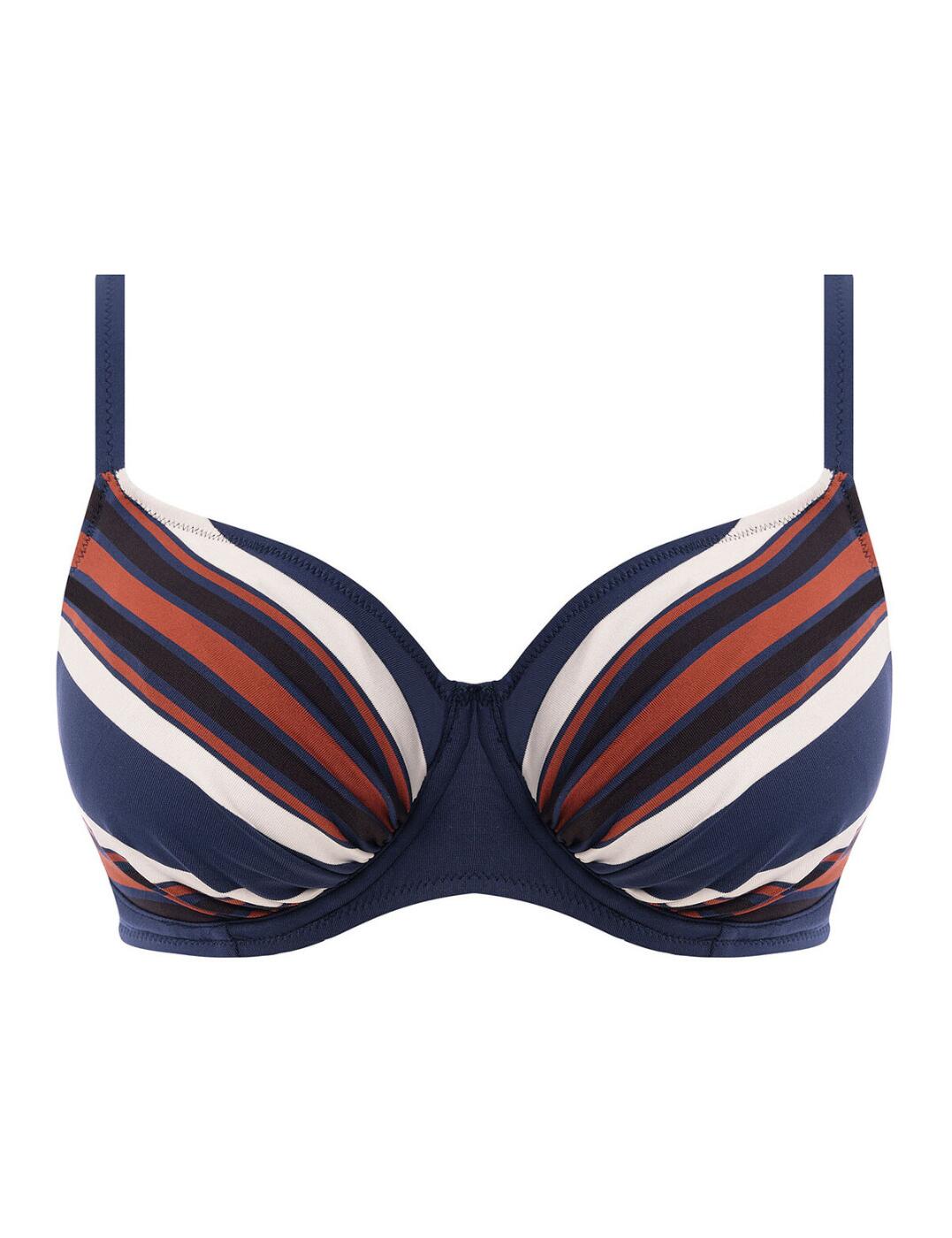 Fantasie Ocean Cove Full Cup Bikini Top Underwired Swimwear 503401 Deep Sea - Picture 15 of 30
