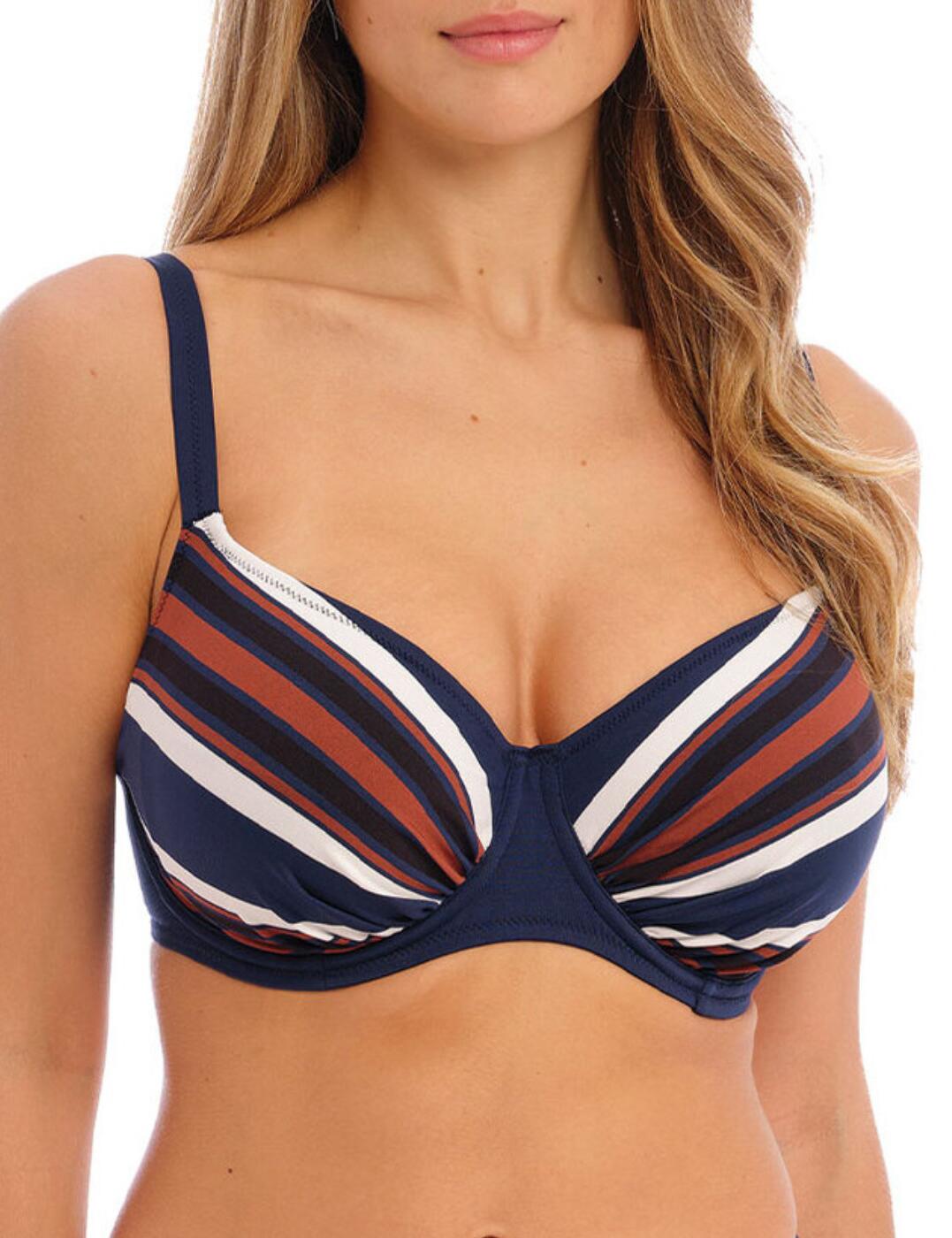 Fantasie Ocean Cove Full Cup Bikini Top Underwired Swimwear 503401 Deep Sea - Picture 16 of 30
