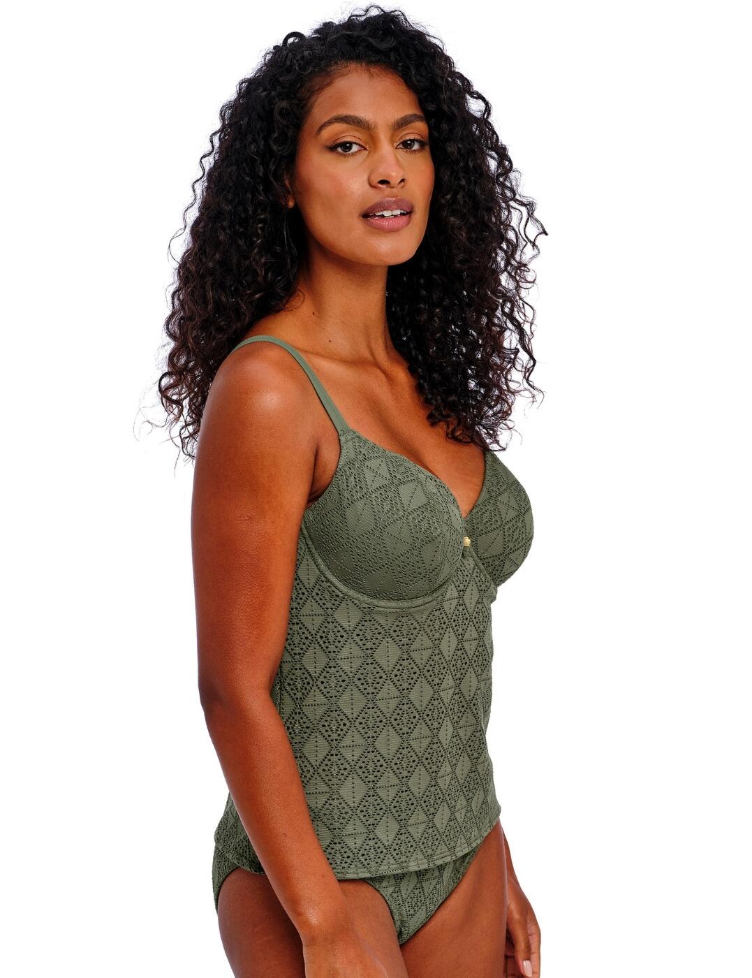 Freya Nomad Nights Tankini Top Plunging Underwired Womens Swimwear 205456 - Picture 20 of 32