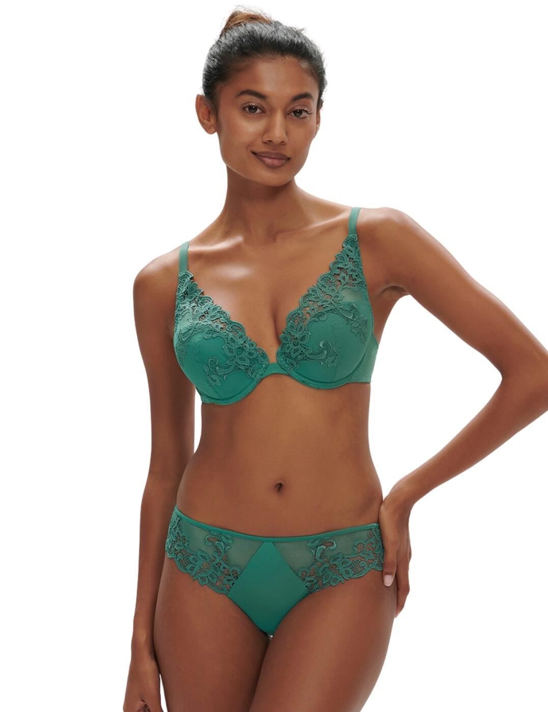 Simone Perele Saga Brief Embroidered Mid Rise Womens Luxury Knickers 15C720 - Picture 6 of 32