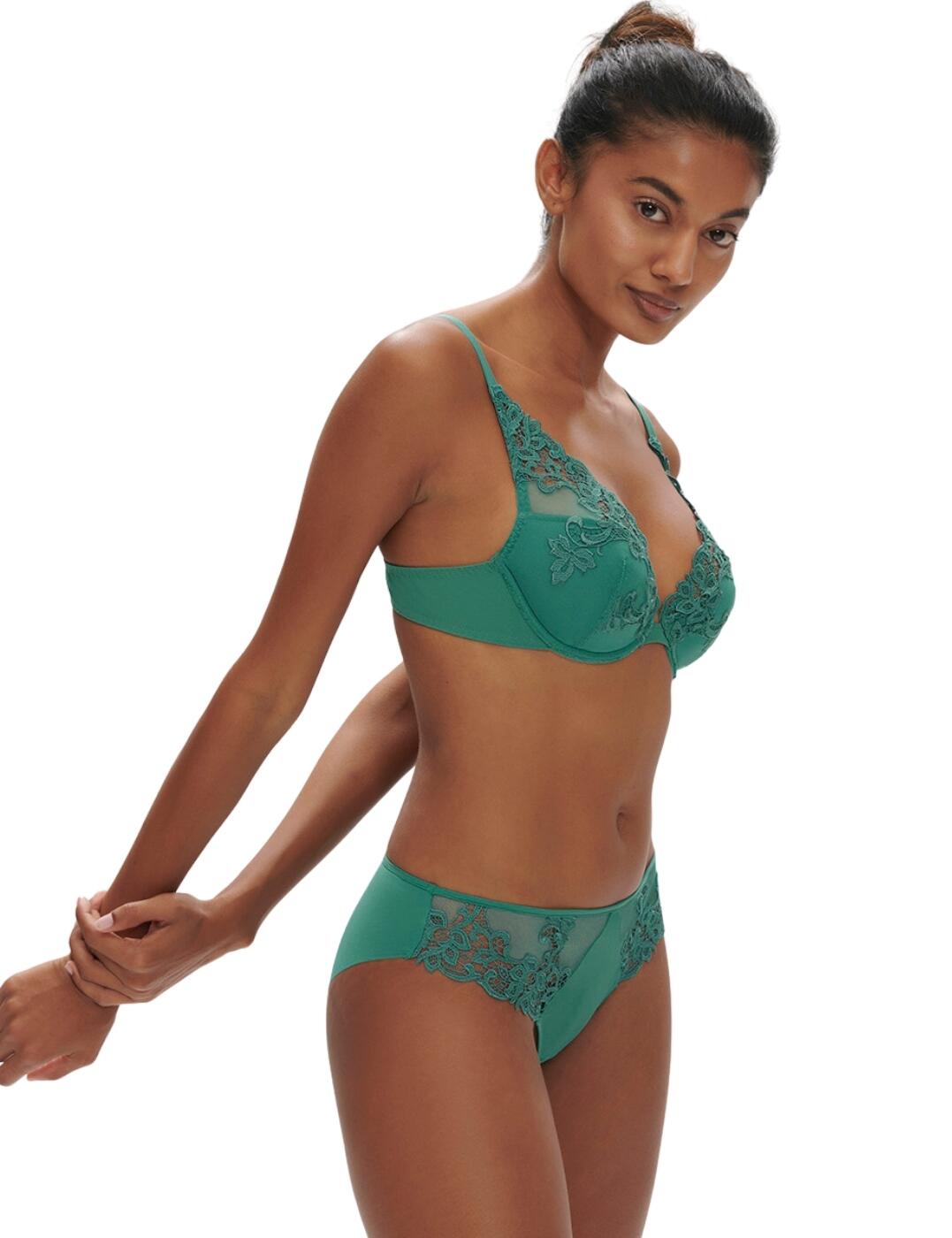 Simone Perele Saga Brief Embroidered Mid Rise Womens Luxury Knickers 15C720 - Picture 7 of 32