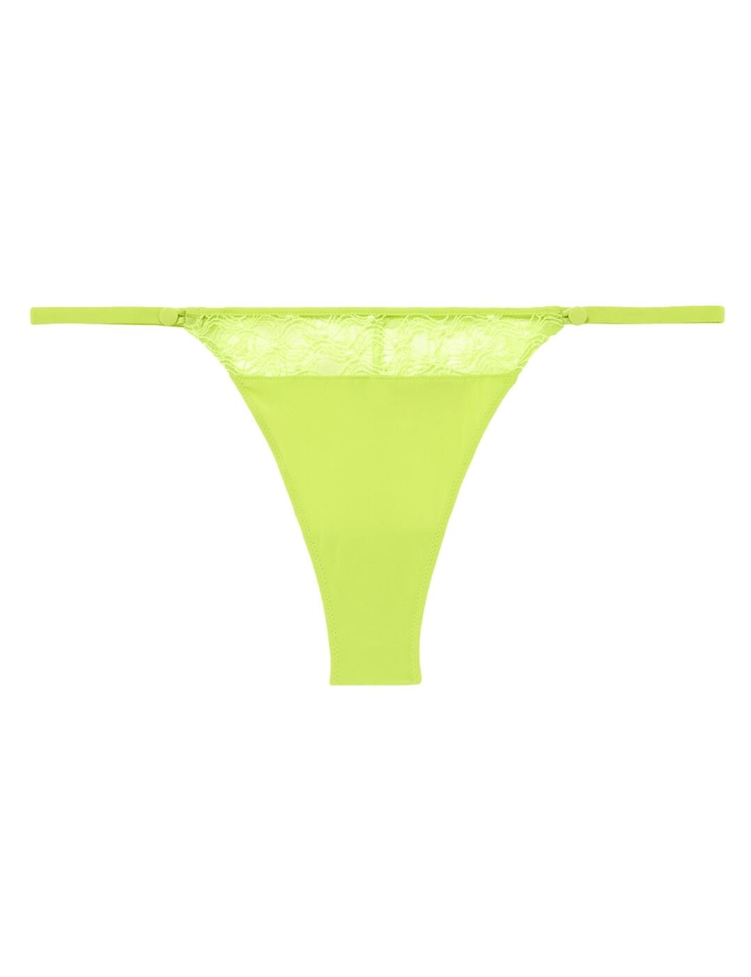 Simone Perele Rose Brief Tanga Low Rise Womens Luxury Knickers 1D5710 Lime - Picture 18 of 28