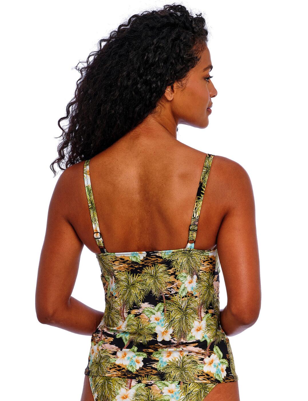 Freya Bahama Shores Tankini Top Underwired Plunge Womens Swimwear 205856 Black - Picture 23 of 63