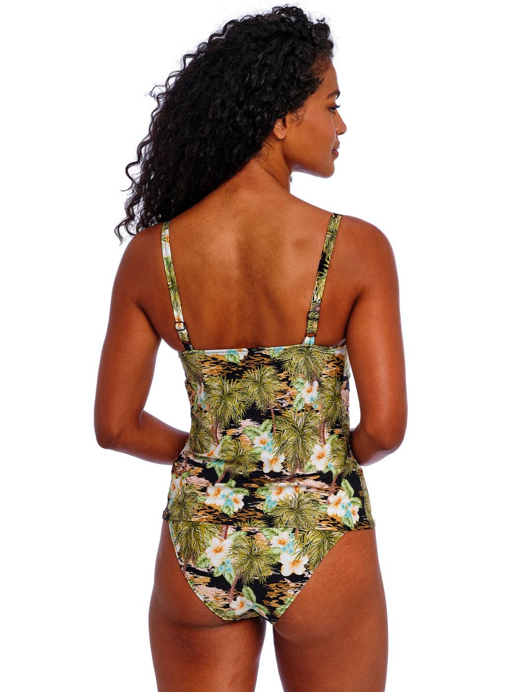 Freya Bahama Shores Tankini Top Underwired Plunge Womens Swimwear 205856 Black - Picture 27 of 63