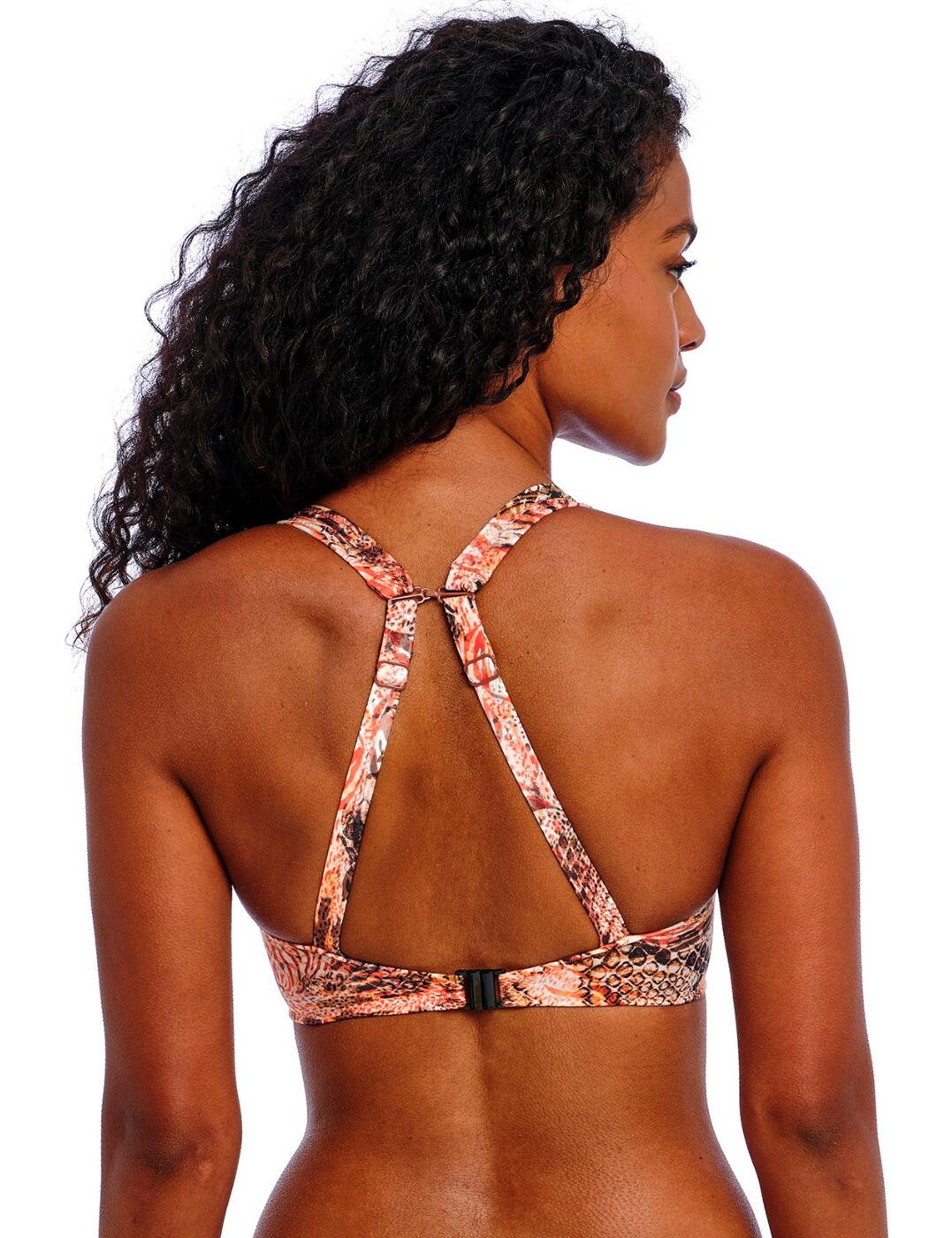 Freya Desert Cat Bikini Top High Apex Flattering Womens Swimwear 205913 Sunset - Picture 51 of 80