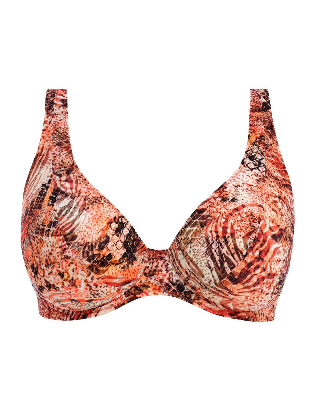 Freya Desert Cat Bikini Top High Apex Flattering Womens Swimwear 205913 Sunset - Picture 52 of 80