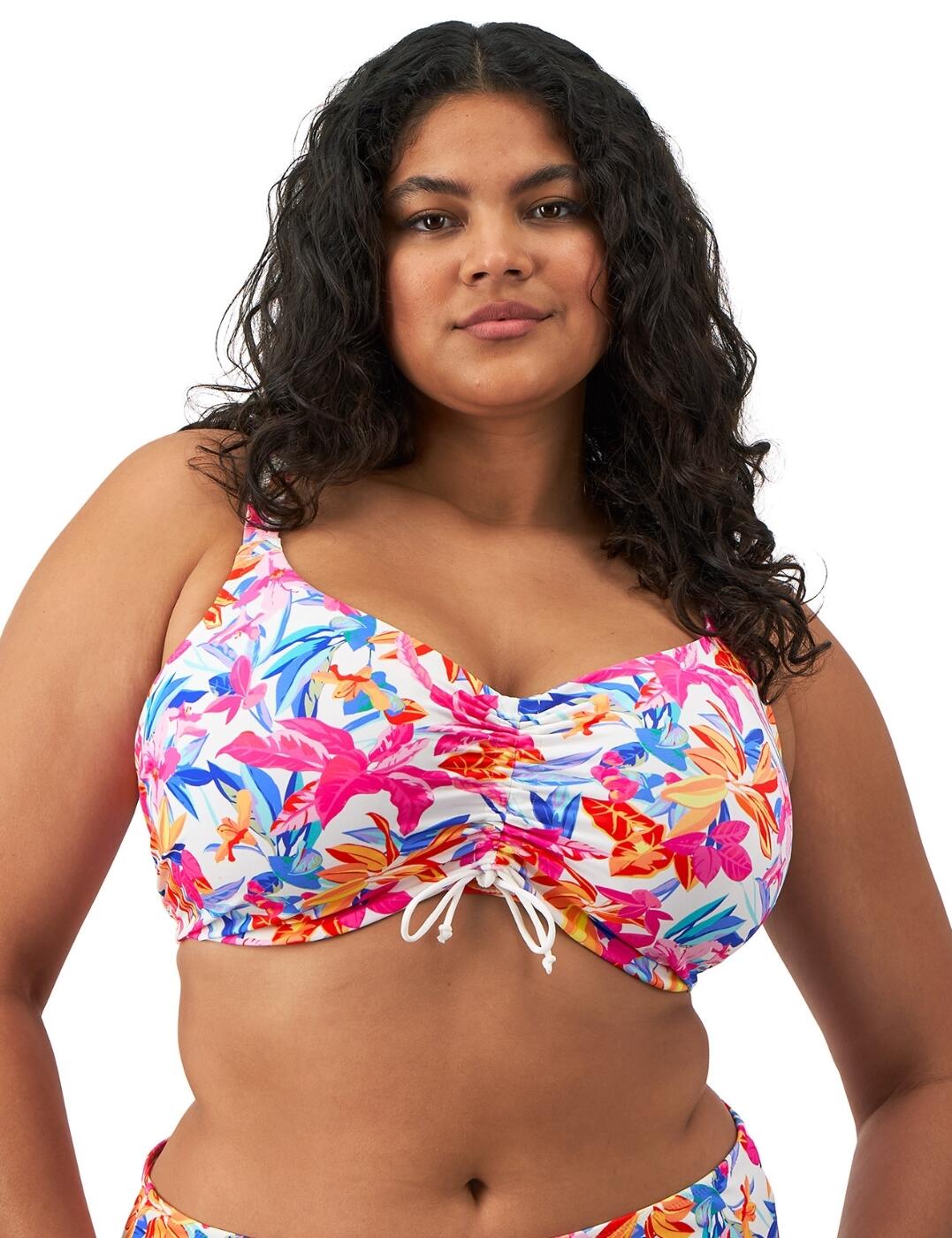 Elomi Savaneta Balcony Bikini Top Underwired Supportive Plus Size Swimwear 80130 - Picture 7 of 11